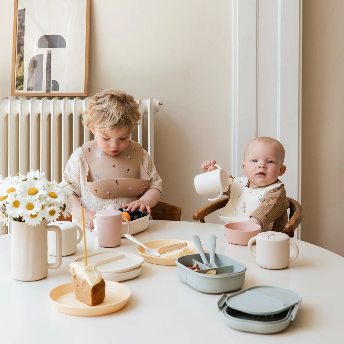 Silicone Snack Cup with Easy Grip Handles Spill Proof Design for Toddlers Mushie Everetts Place: Online Boutique