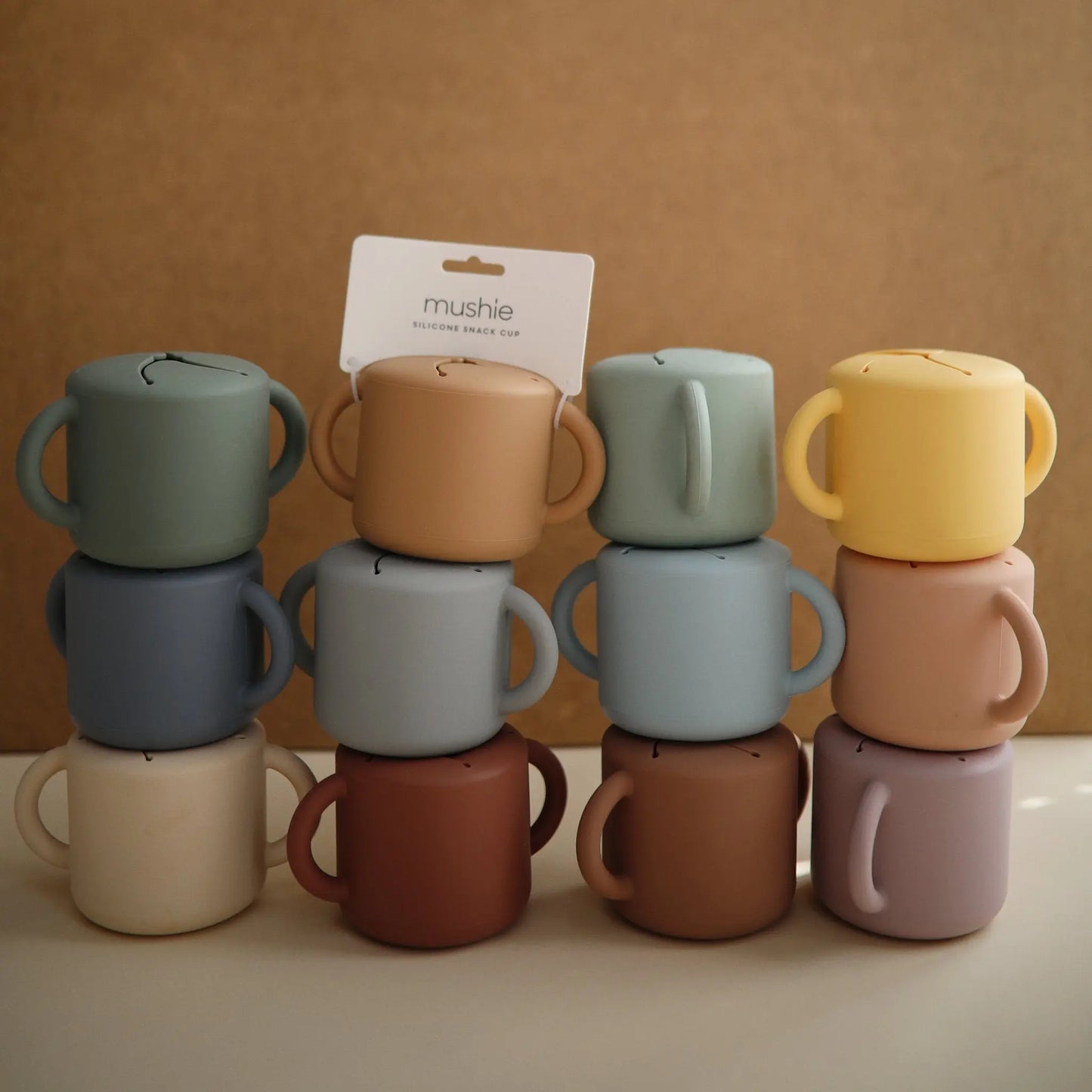 Silicone Snack Cup with Easy Grip Handles Spill Proof Design for Toddlers Mushie Everetts Place: Online Boutique