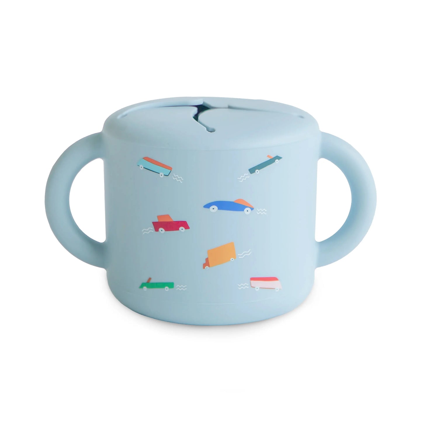 Silicone Snack Cup with Easy Grip Handles Spill Proof Design for Toddlers Mushie Everetts Place: Online Boutique 14.99