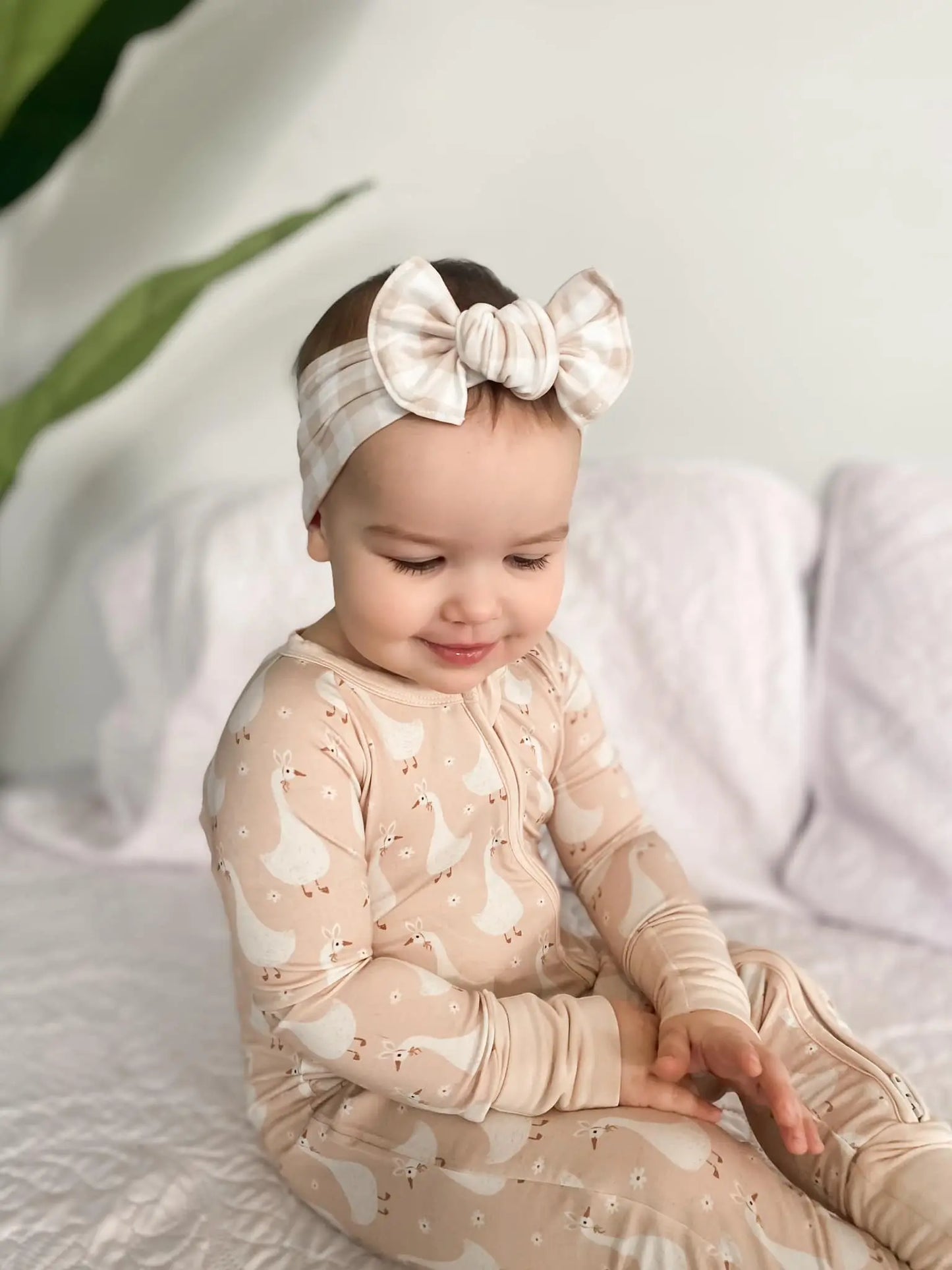 Little Joy Co. Silly Goose Bamboo Romper For Babies Non Slip Soles - Apparel & Accessories > Clothing > Baby & Toddler Clothing > Baby & Toddler Sleepwear