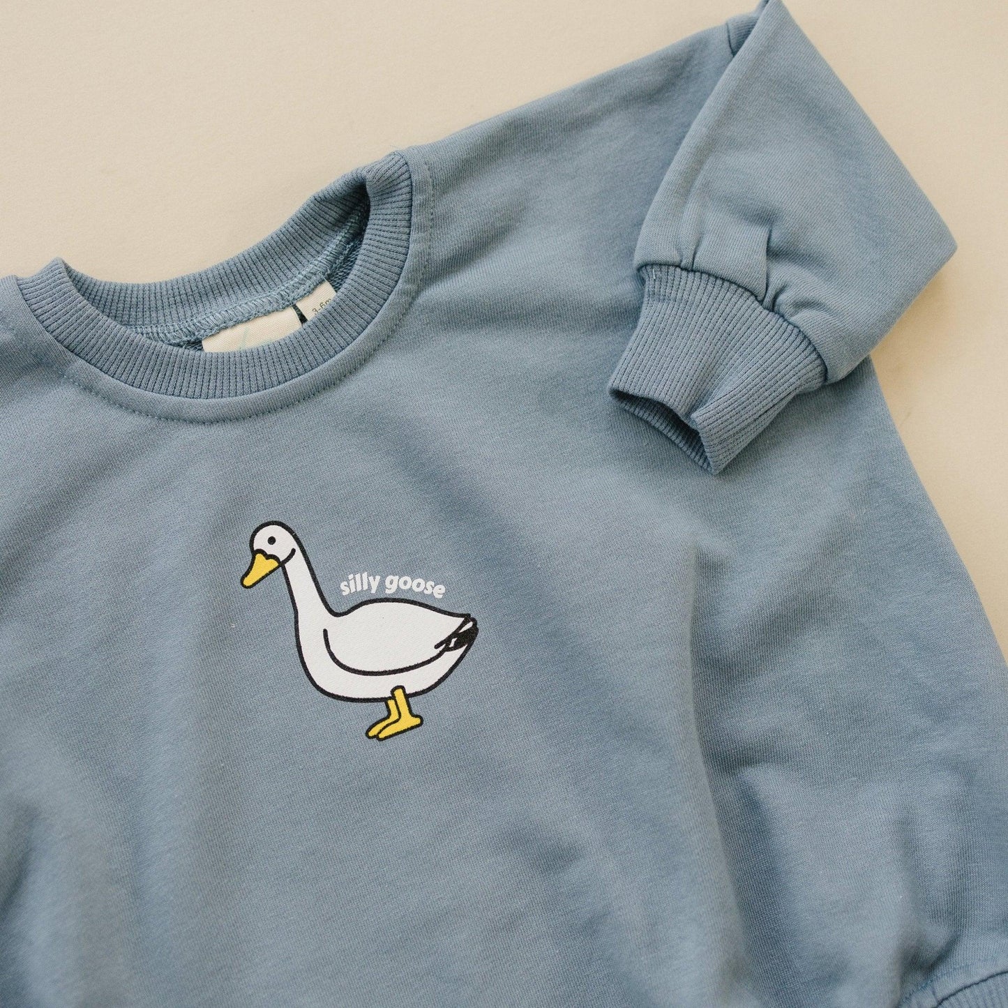 Little Joy Co. Silly Goose Sweatshirt Romper For Babies In Multiple Colors - Apparel & Accessories > Clothing > Baby & Toddler Clothing > Baby & Toddler Outfits