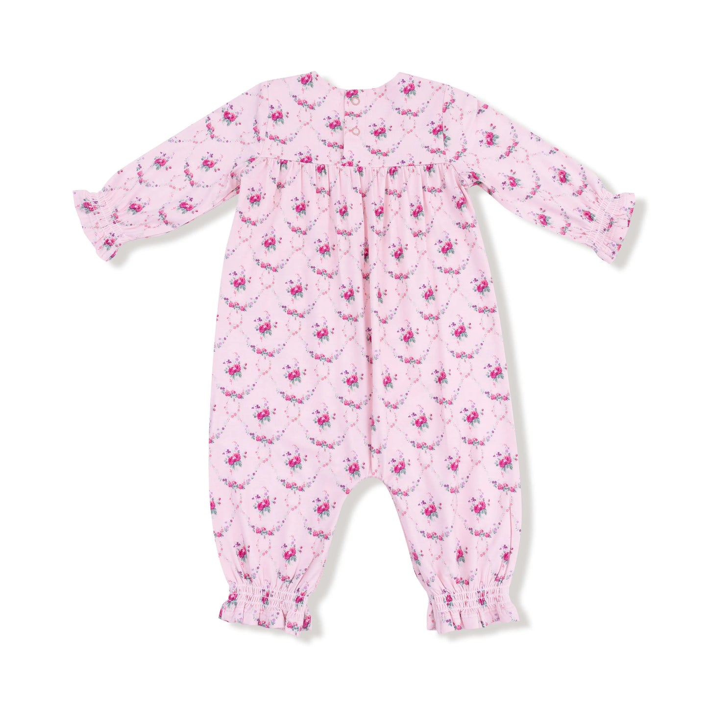 Angel Dear Smocked Long Sleeve Romper Bamboo Viscose Baby Angel Dear - Apparel & Accessories > Clothing > Baby & Toddler Clothing > Baby One-Pieces 967
