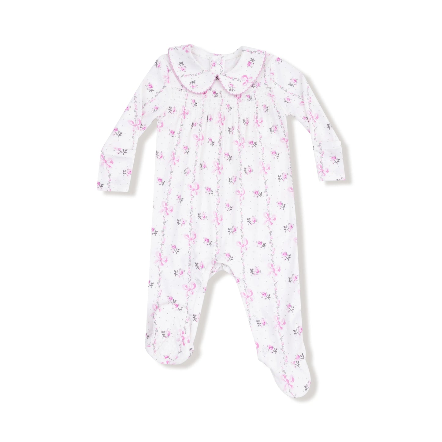 Smocked Peter Pan Soft Footie For Baby By Angel Dear Angel Dear Everetts Place: Online Boutique