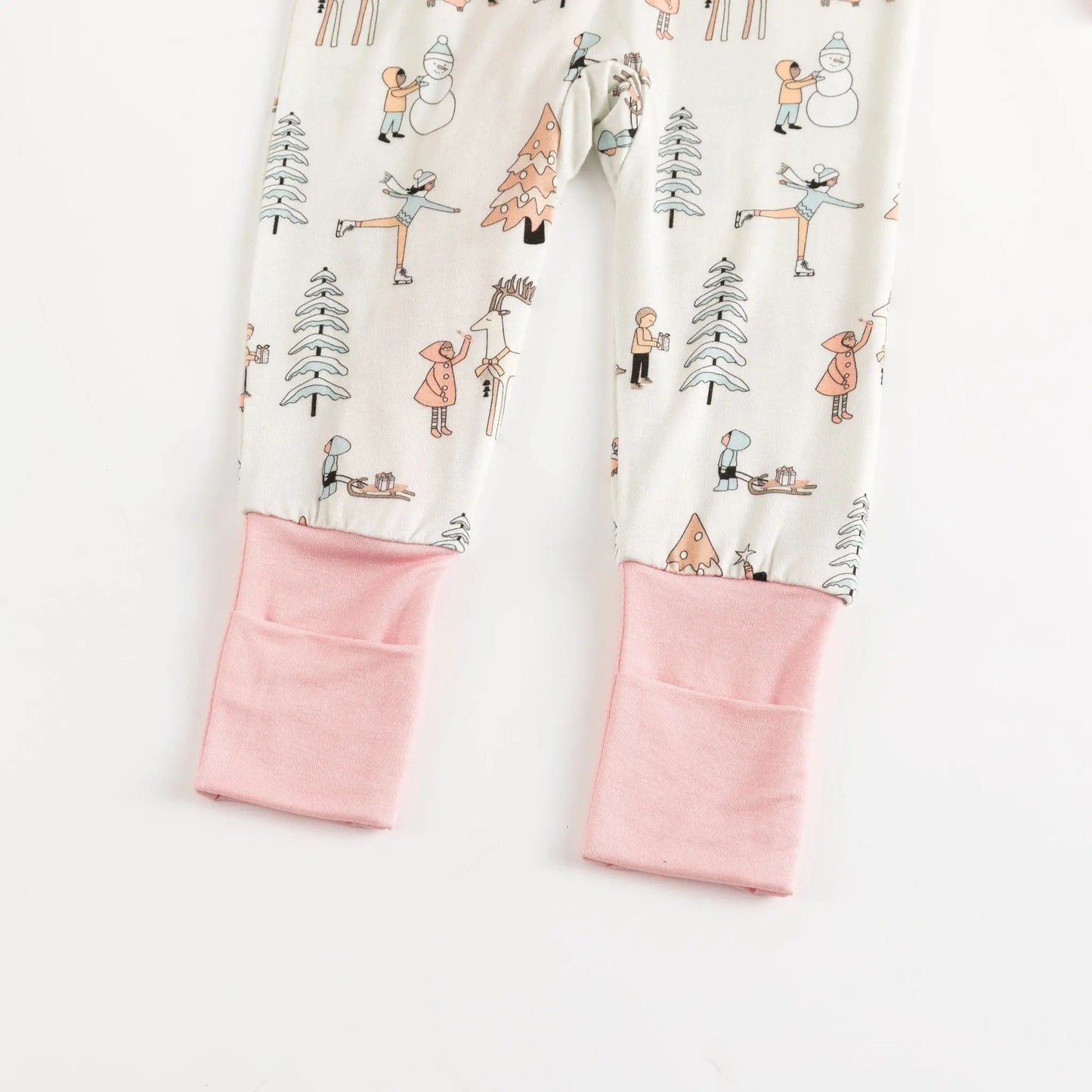 Snow Day Pink (Convertible Zip Footies) Dreamlet Everetts Place: Online Boutique