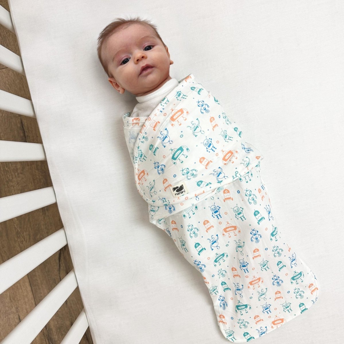 Norani Baby Snugababe Swaddle Sleep Pod Robots Norani Baby Brand - Everetts Place Boutique -
