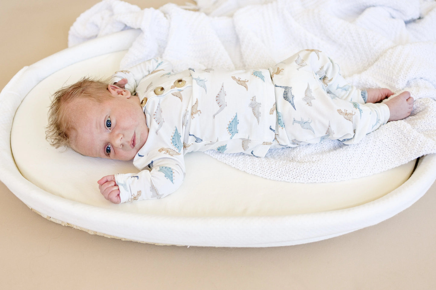 Snugglesaurus Bamboo Pajamas Two Piece Henley Cozy For Kids Little Joy Co. Everetts Place: Online Boutique