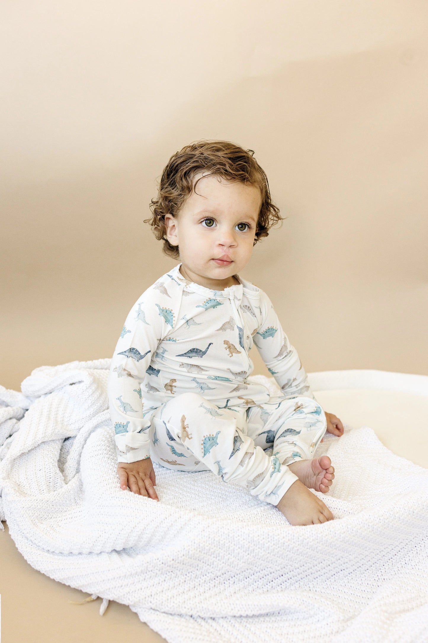 Snugglesaurus Bamboo Zippy Romper for Babies with Feet Little Joy Co. Everetts Place: Online Boutique