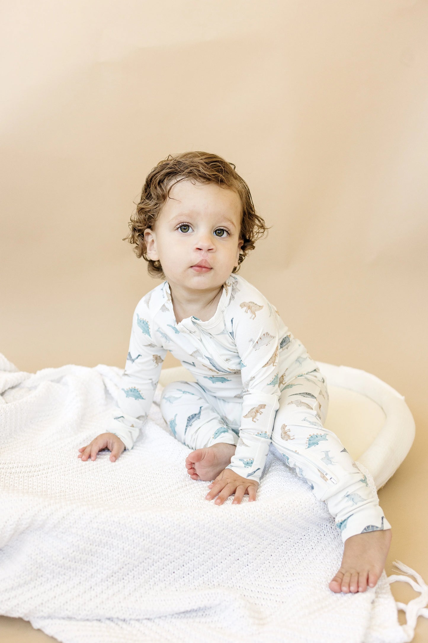Snugglesaurus Bamboo Zippy Romper for Babies with Feet Little Joy Co. Everetts Place: Online Boutique