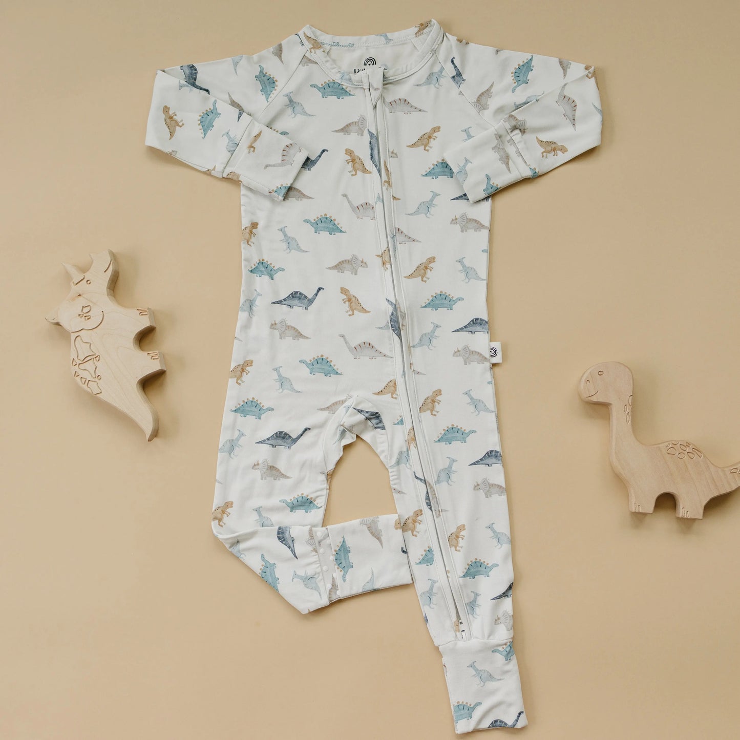 Snugglesaurus Bamboo Zippy Romper for Babies with Feet Little Joy Co. Everetts Place: Online Boutique