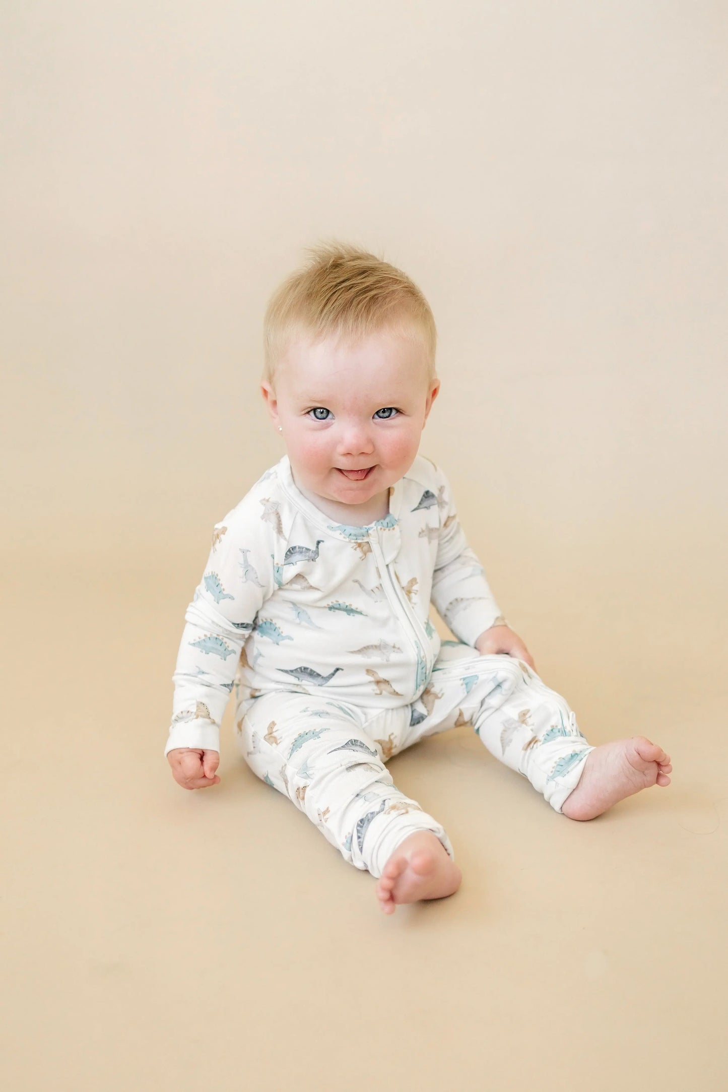 Snugglesaurus Bamboo Zippy Romper for Babies with Feet Little Joy Co. Everetts Place: Online Boutique