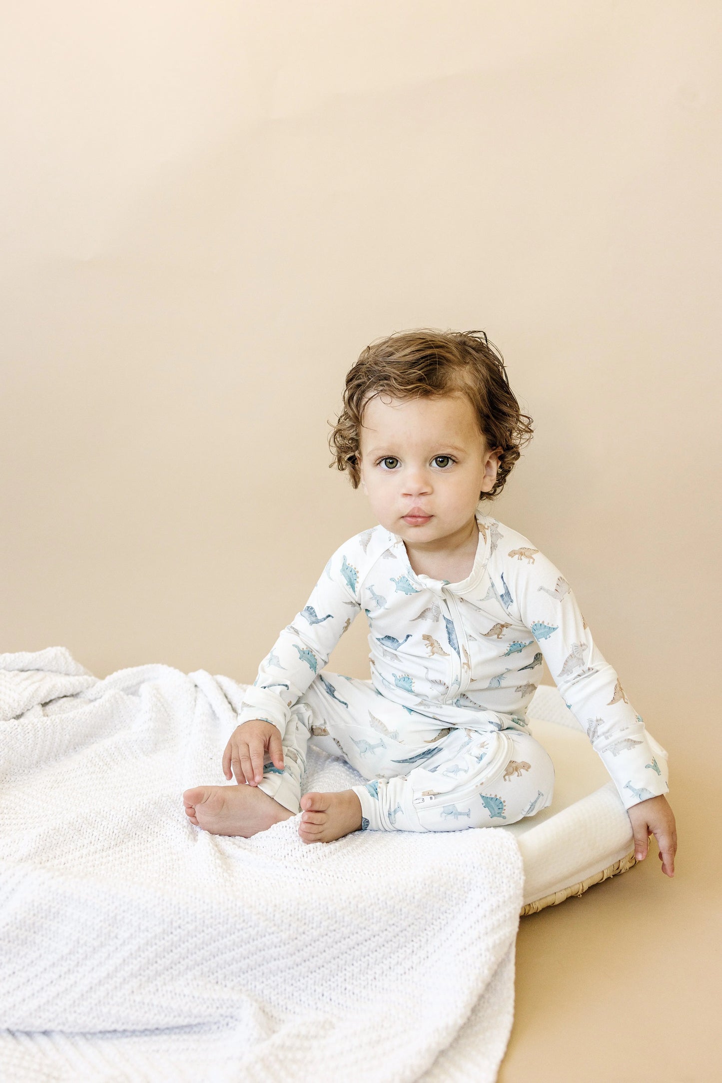 Snugglesaurus Bamboo Zippy Romper for Babies with Feet Little Joy Co. Everetts Place: Online Boutique