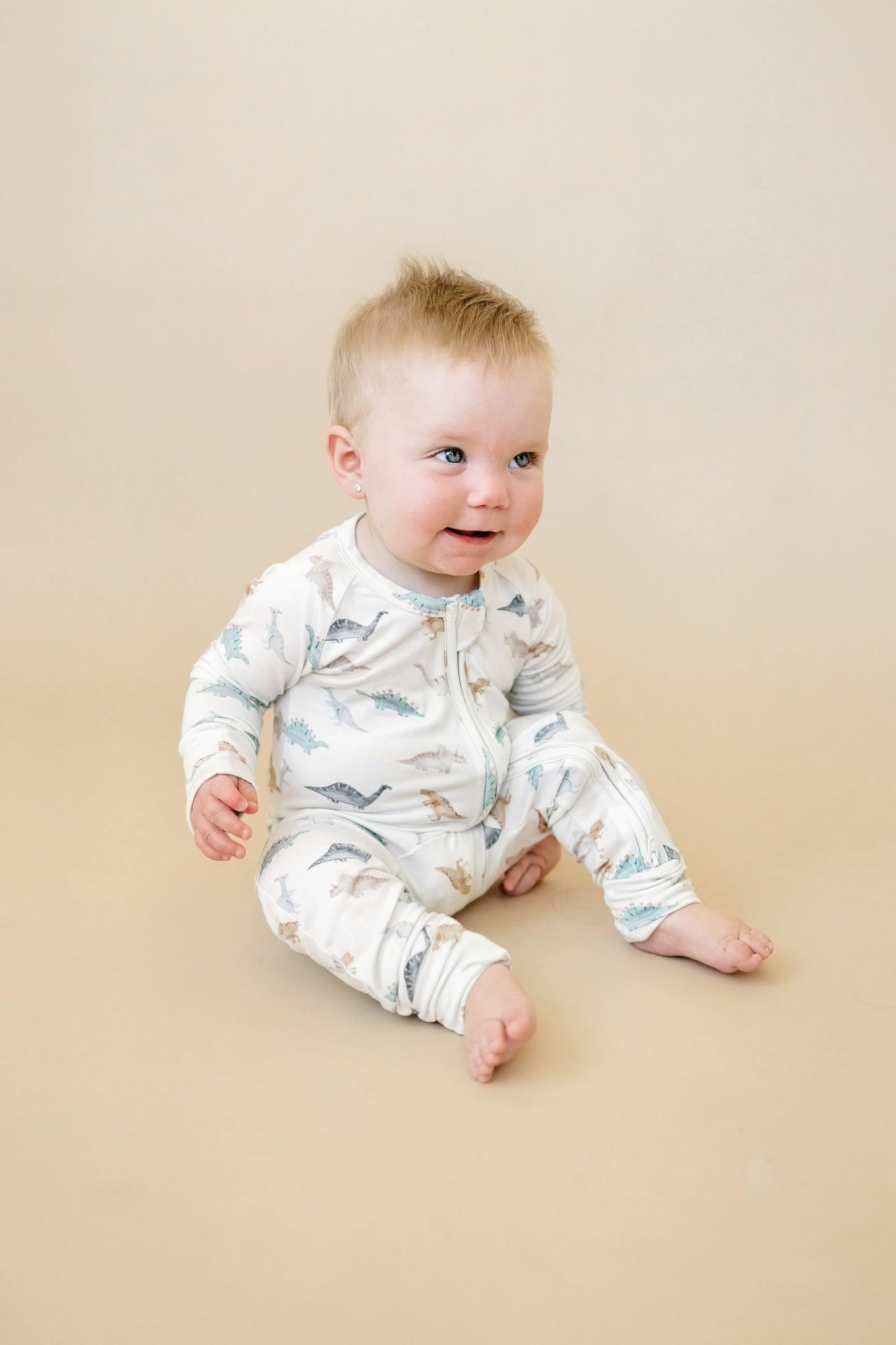 Snugglesaurus Bamboo Zippy Romper for Babies with Feet Little Joy Co. Everetts Place: Online Boutique