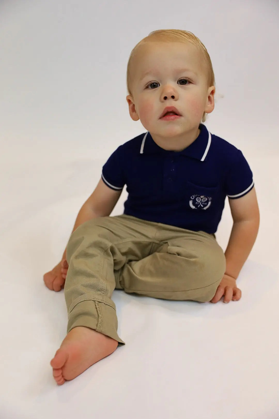 Soft Breathable Waffle Bamboo Polo Romper For Babies Charlie Lou Baby Everetts Place: Online Boutique