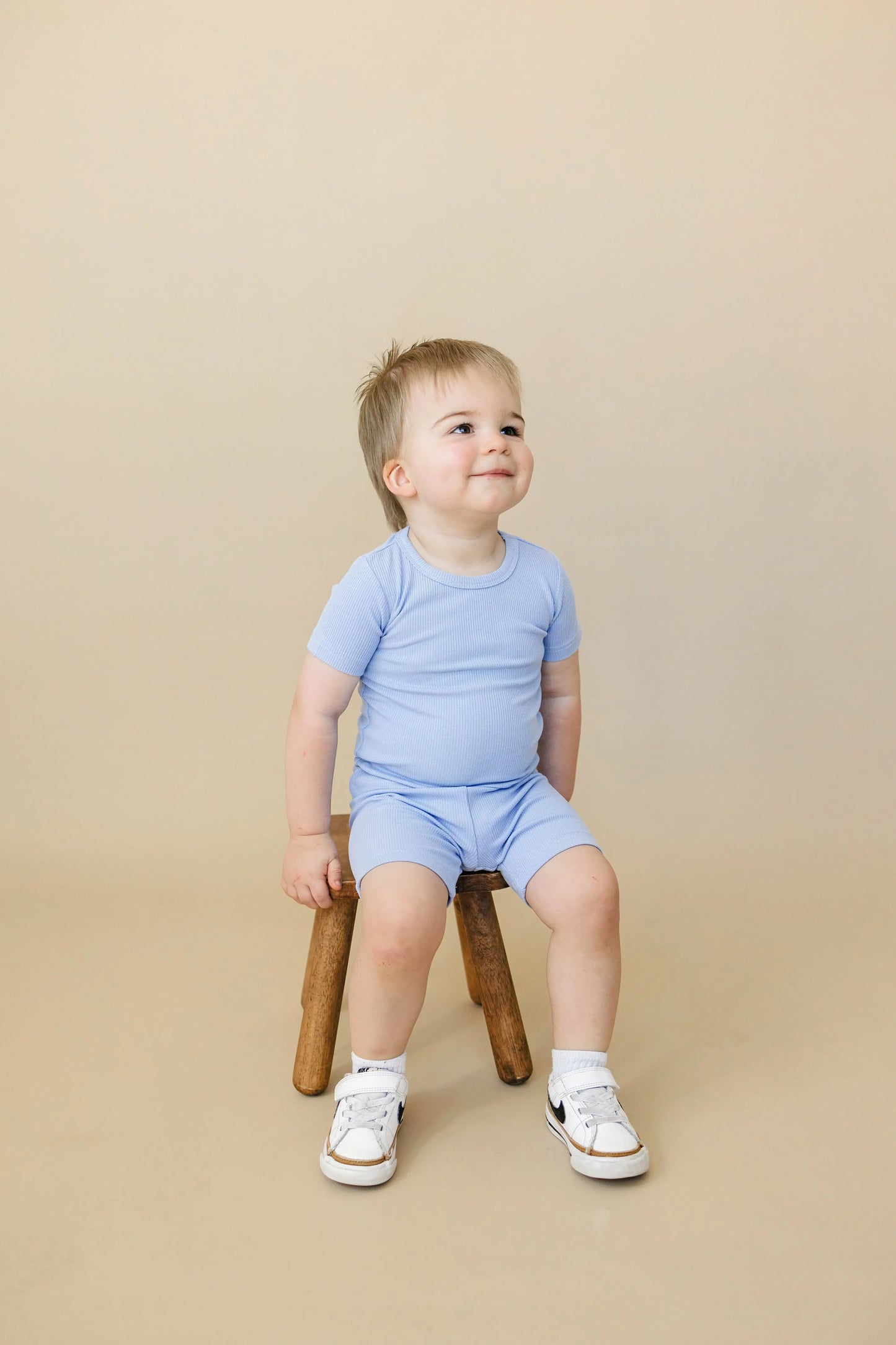 Solid Ribbed Bamboo Two Piece Pajamas For Toddlers Little Joy Co. Everetts Place: Online Boutique