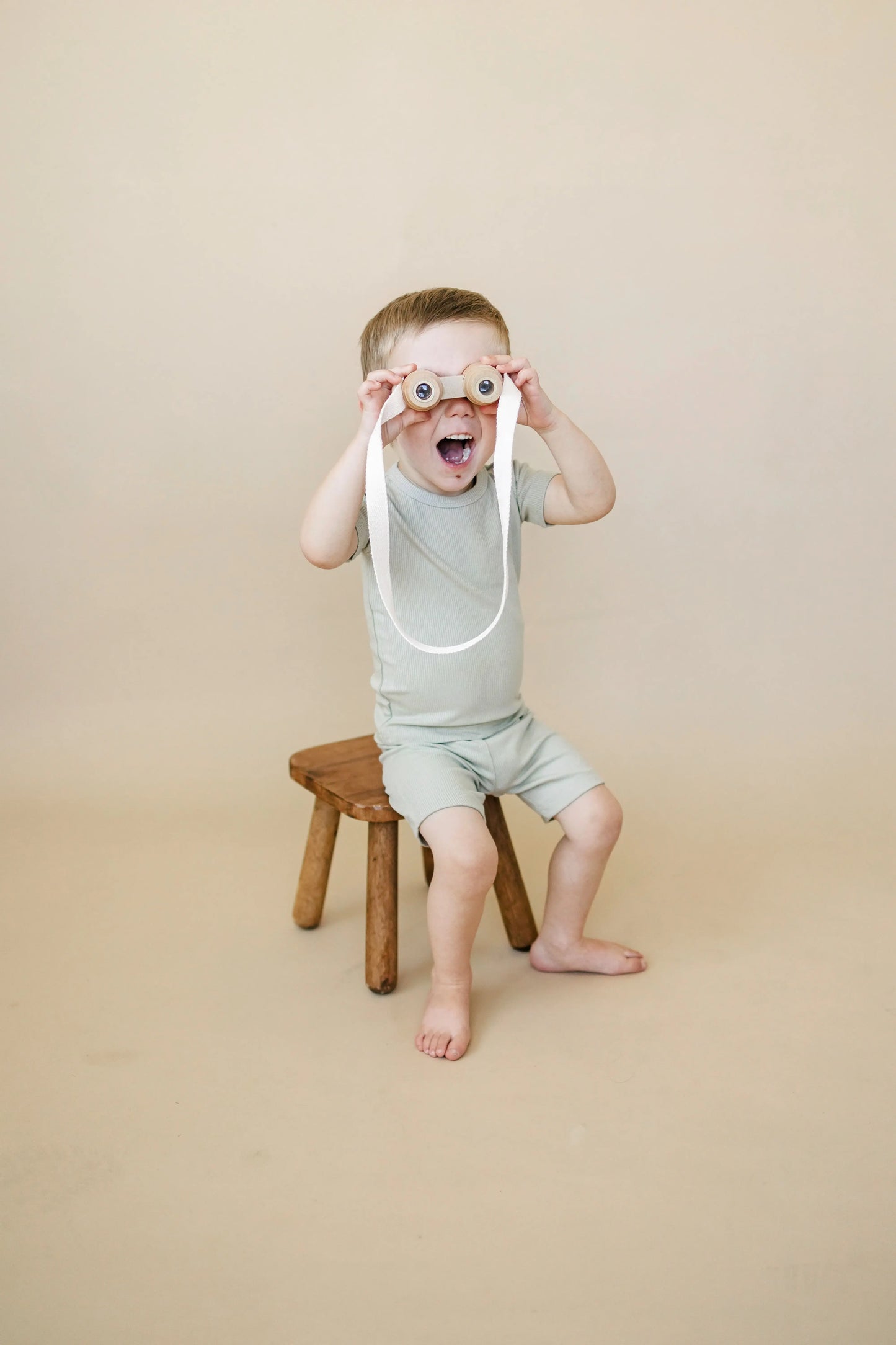 Solid Ribbed Bamboo Two Piece Pajamas For Toddlers Little Joy Co. Everetts Place: Online Boutique