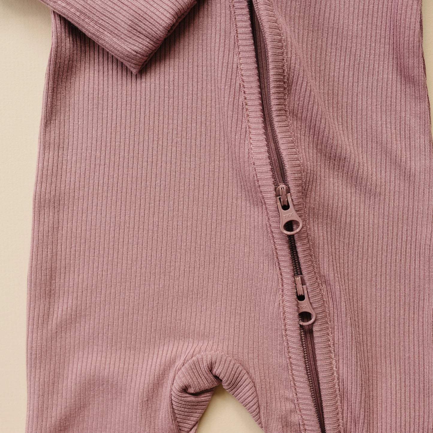 Solid Ribbed Bamboo Zippy Romper for Babies in Colors Little Joy Co. Everetts Place: Online Boutique