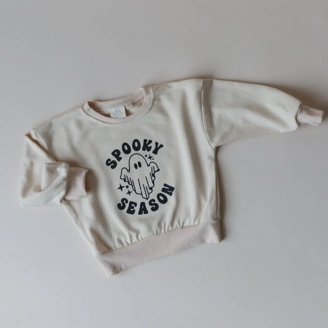 Spooky Season Ghost Graphic Crewneck Sweatshirt Terry Cloth Little Joy Co. Everetts Place: Online Boutique