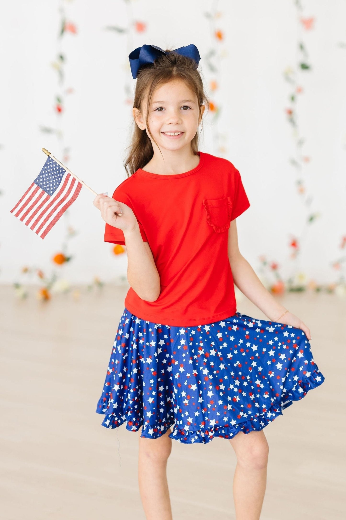 Mila & Rose ® Star Bright Ruffle Twirl Skort With Attached Shorts - Apparel & Accessories > Clothing > Skorts Ruffle Twirl Skort