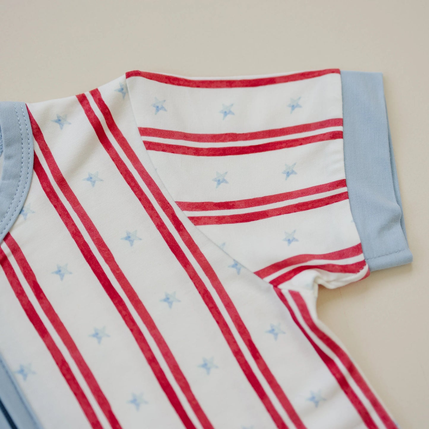 Stars And Stripes Bamboo Shorty Pajamas For Babies Little Joy Co. Everetts Place: Online Boutique