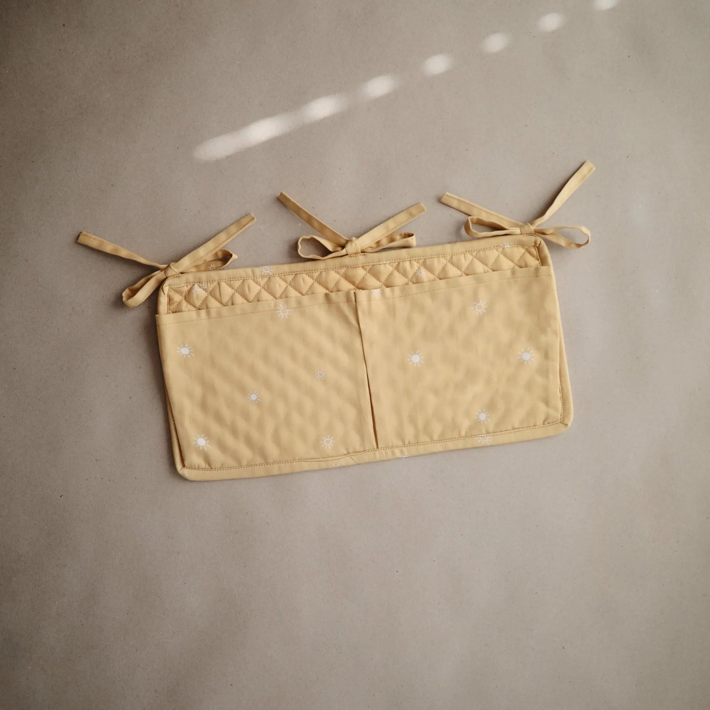 Storage Pocket for Baby Essentials with Adjustable Ribbon Ties Mushie Everetts Place: Online Boutique