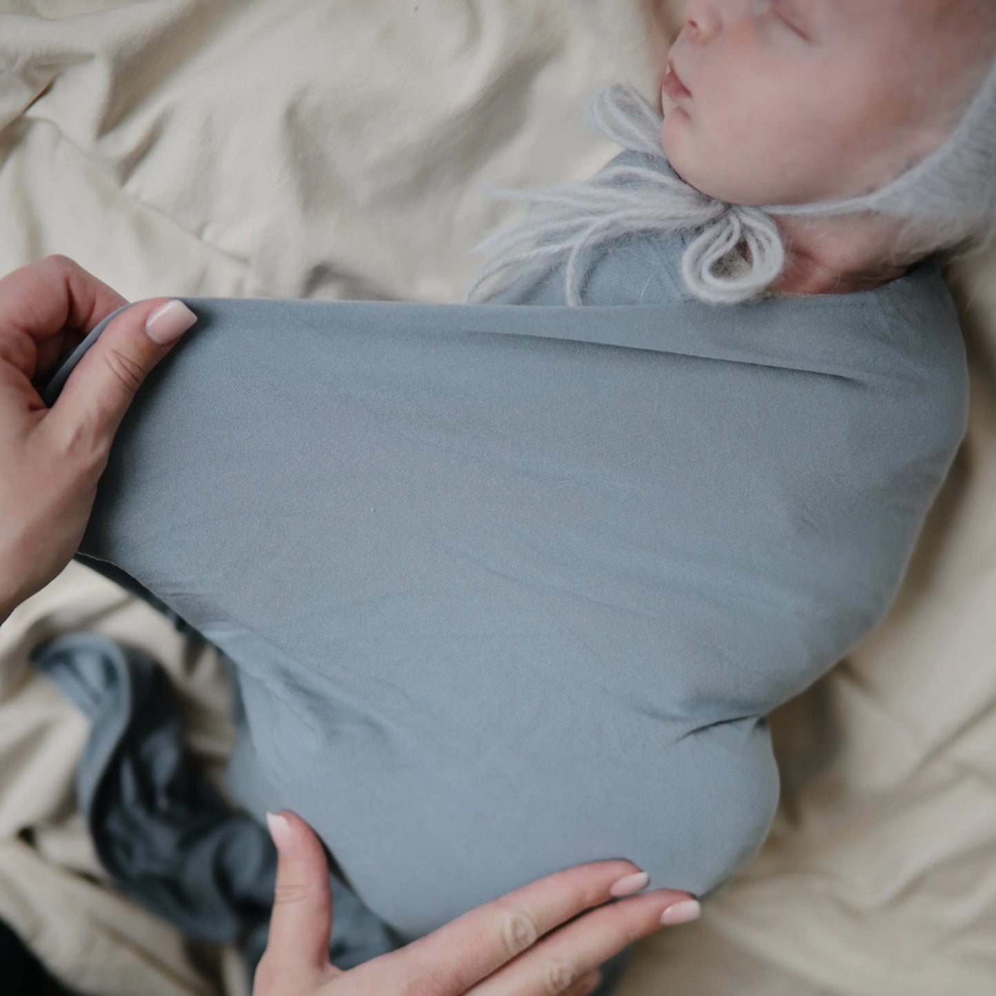 Stretchy Baby Swaddle Blanket Soft Breathable Comfort Wrap Mushie Everetts Place: Online Boutique