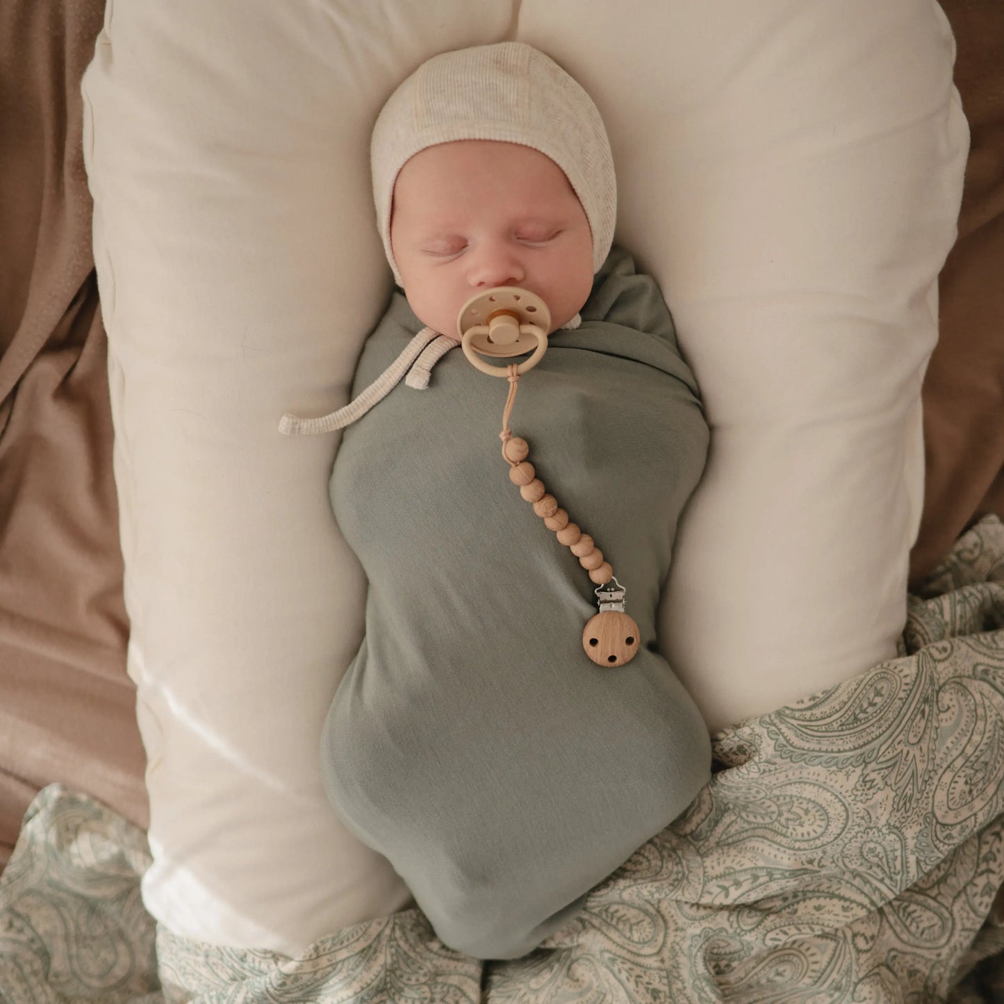 Stretchy Baby Swaddle Blanket Soft Breathable Comfort Wrap Mushie Everetts Place: Online Boutique
