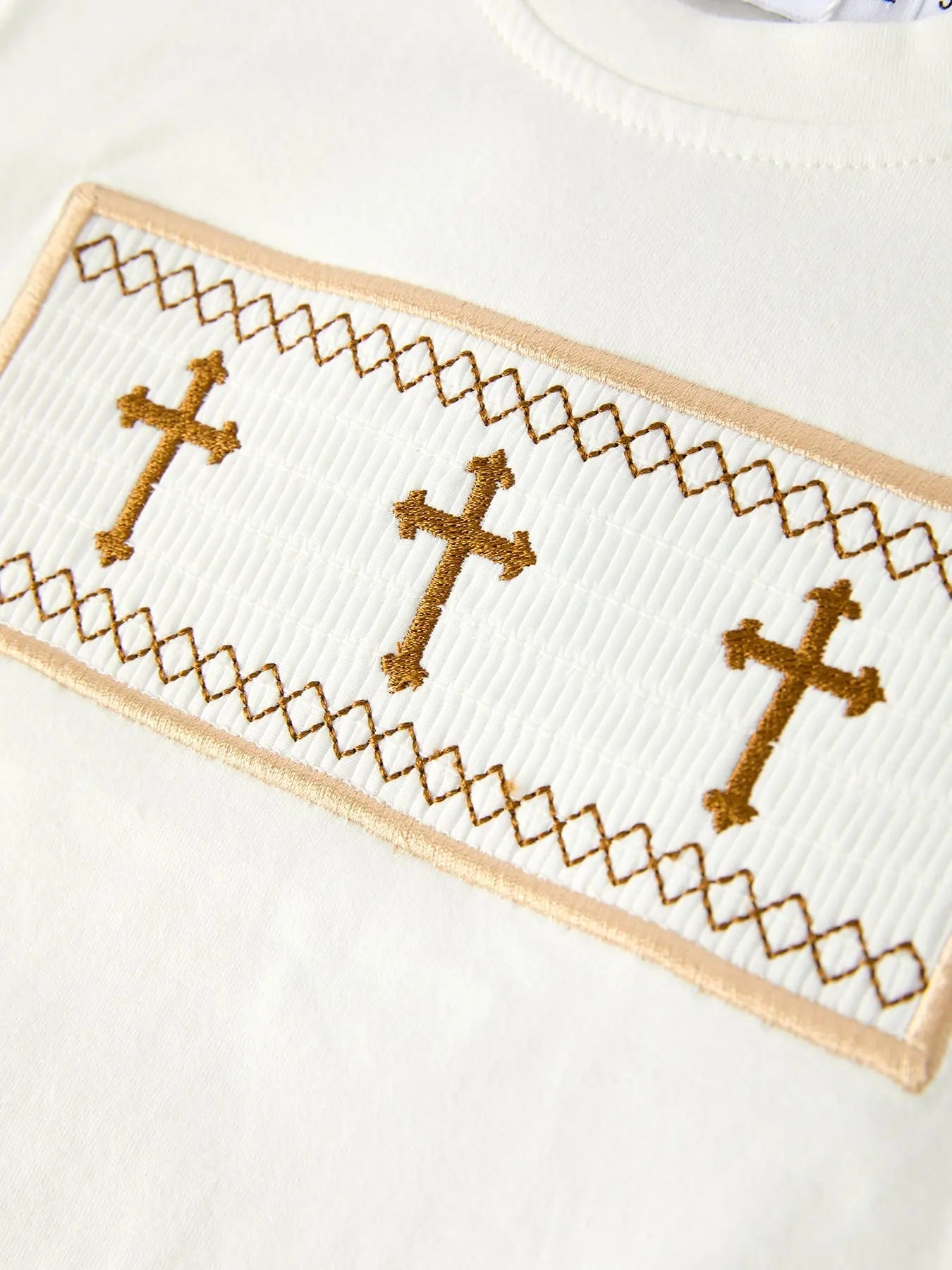 Stripe Smocked Church Christ Bishop Christening Toddler Boys Set Rylee Faith Designs Everetts Place: Online Boutique