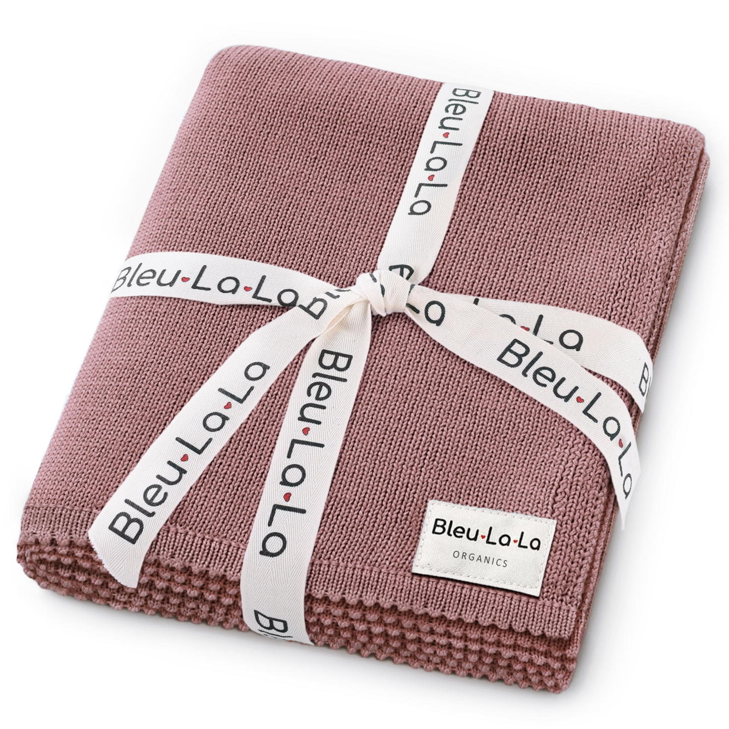 100 Percent Cotton Organic Luxe Baby Blanket Bleu La La