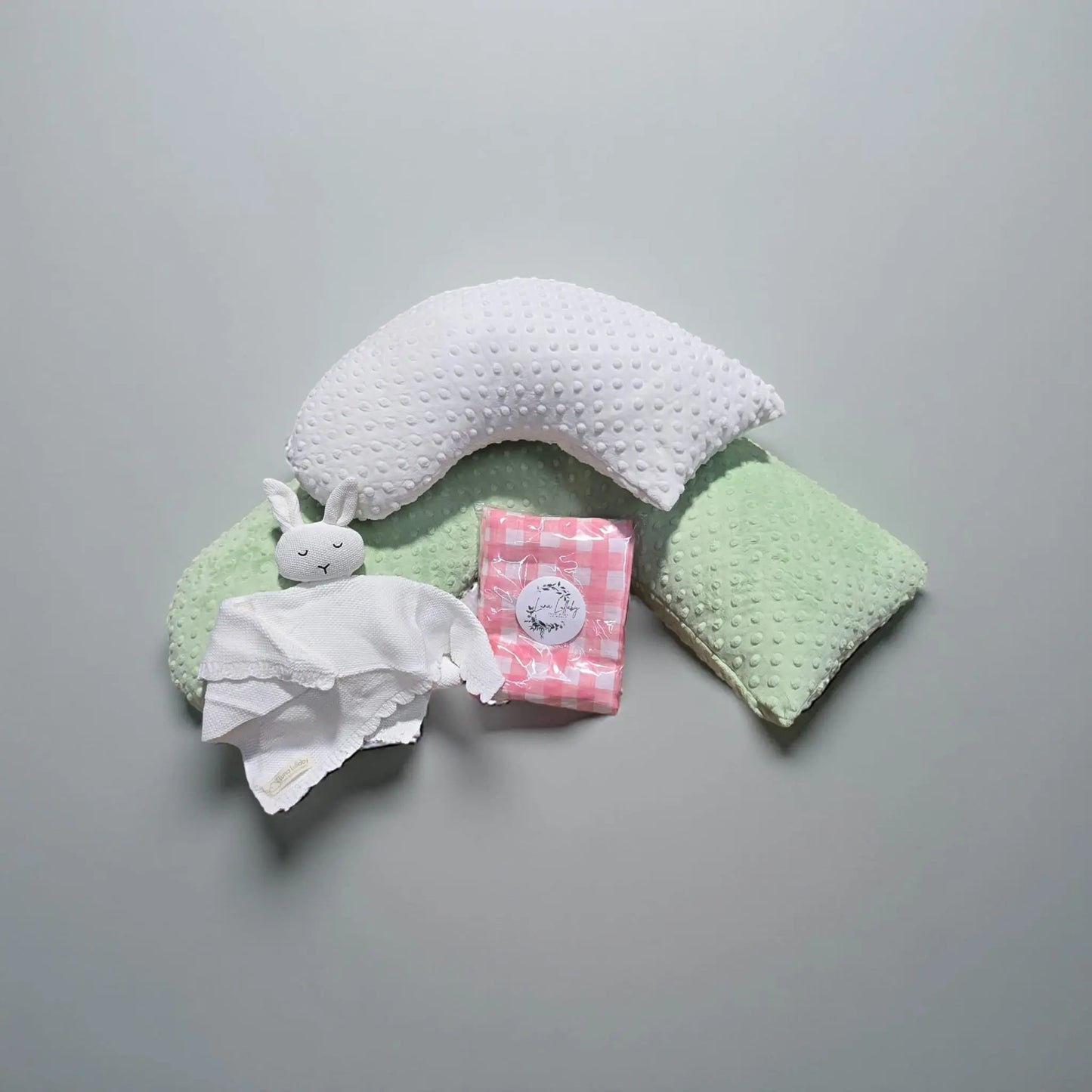 Summer Fun Baby Bundle Sage Dot and Ivory Dot Set Deluxe Luna Lullaby Everetts Place: Online Boutique
