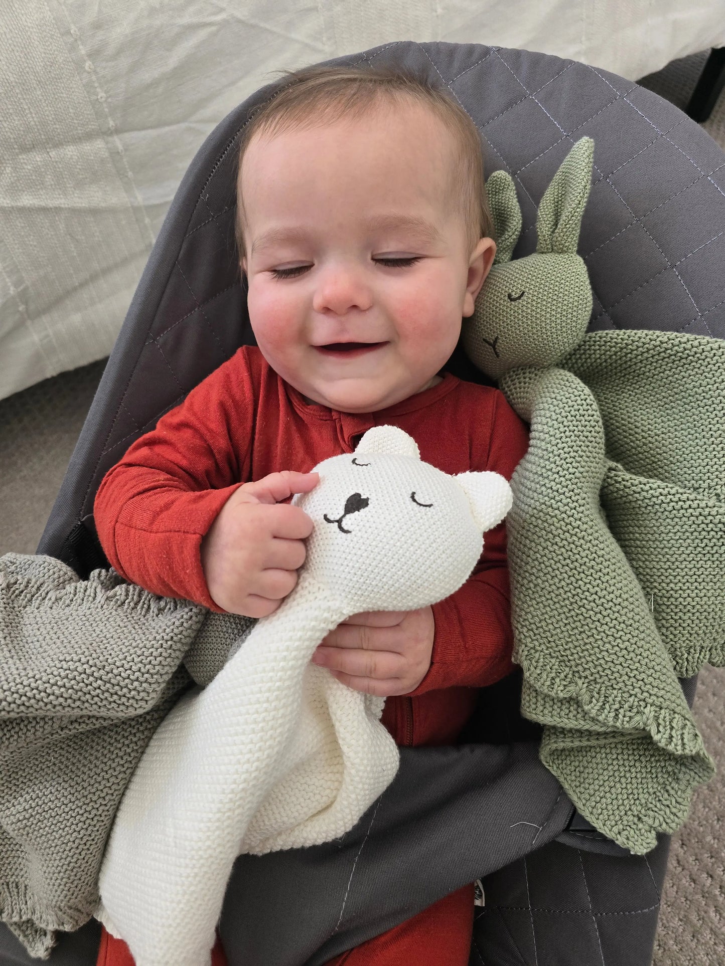 Summer Fun Baby Bundle Sage Dot and Ivory Dot Set Deluxe Luna Lullaby Everetts Place: Online Boutique
