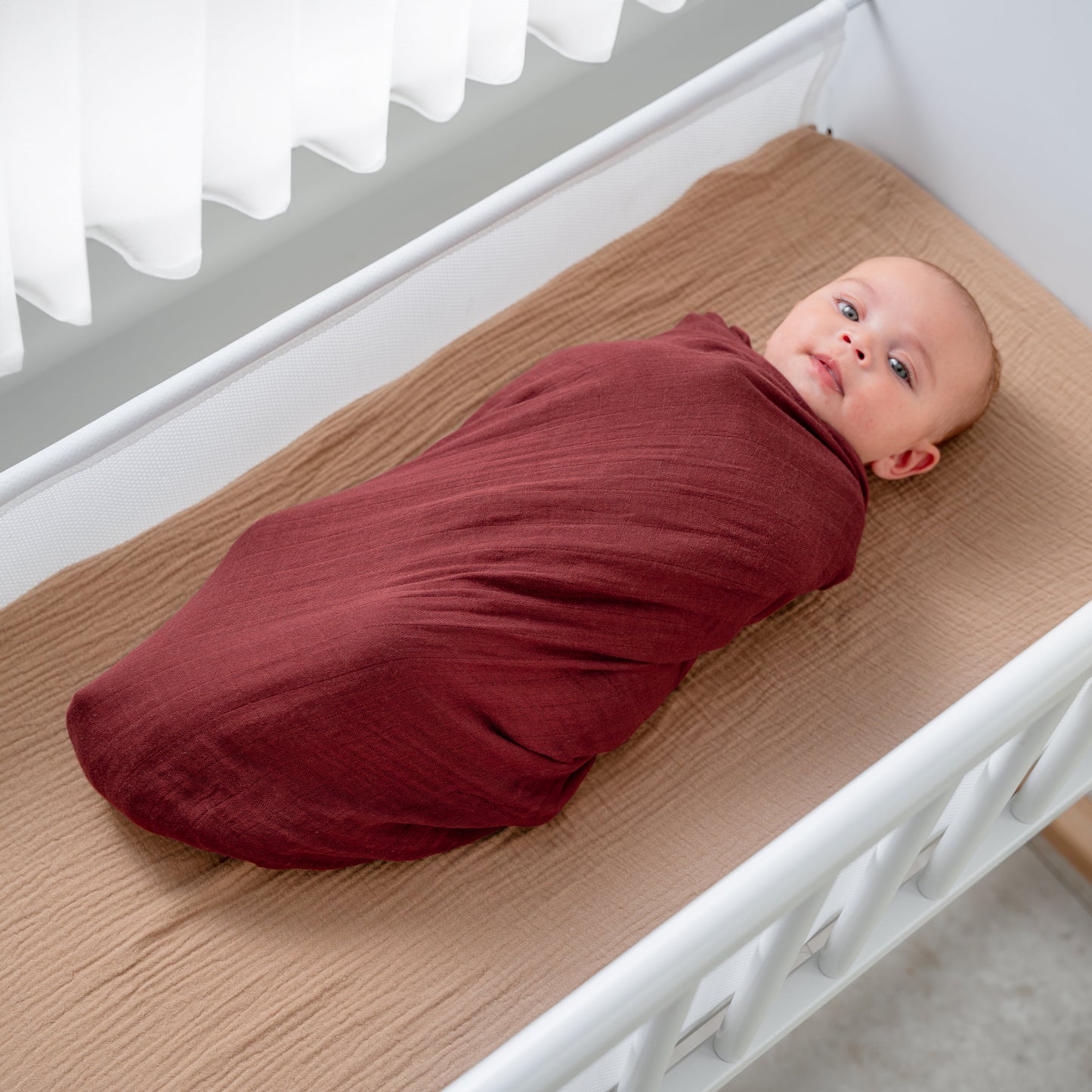 Wine Muslin Swaddle Blanket for Babies 1 Pack Breathable Comfy Cubs Everetts Place: Online Boutique