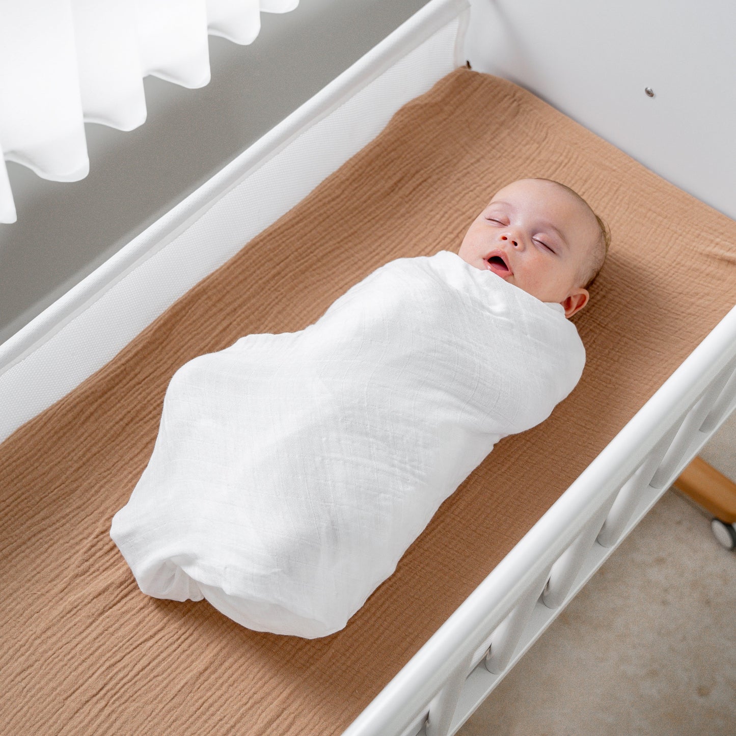 Muslin Swaddle Blanket White for Baby Multipurpose Use Comfy Cubs Everetts Place: Online Boutique