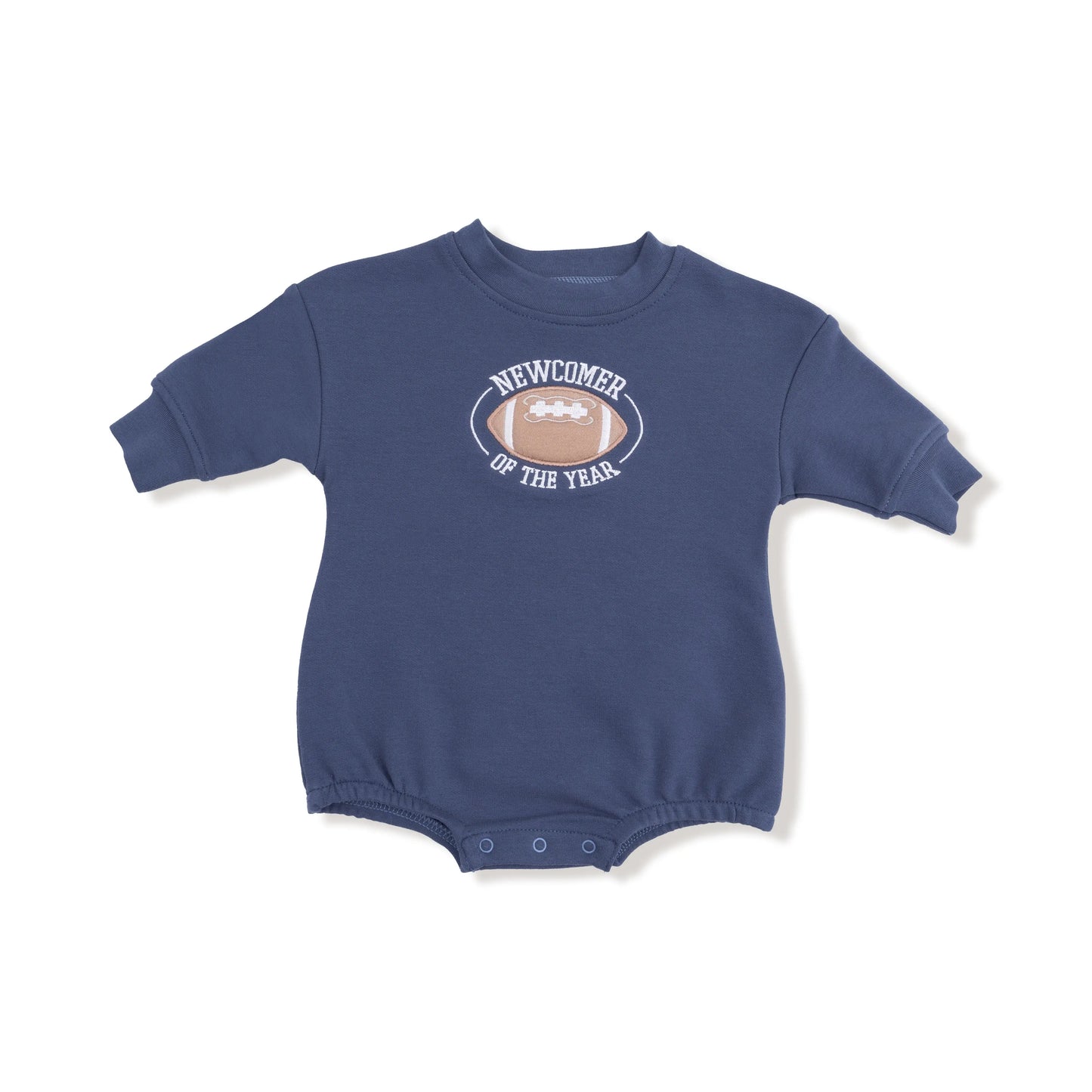 Sweatshirt Bubble Newcomer of the Year with Football Applique for Kids Angel Dear Everetts Place: Online Boutique