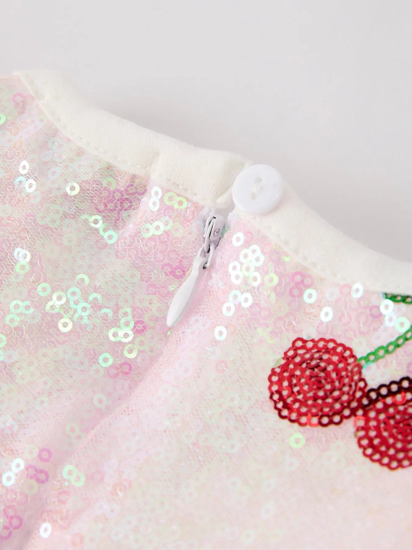 Sweet Cherry Sequins Cute Dress for Girls Rylee Faith Designs Everetts Place: Online Boutique
