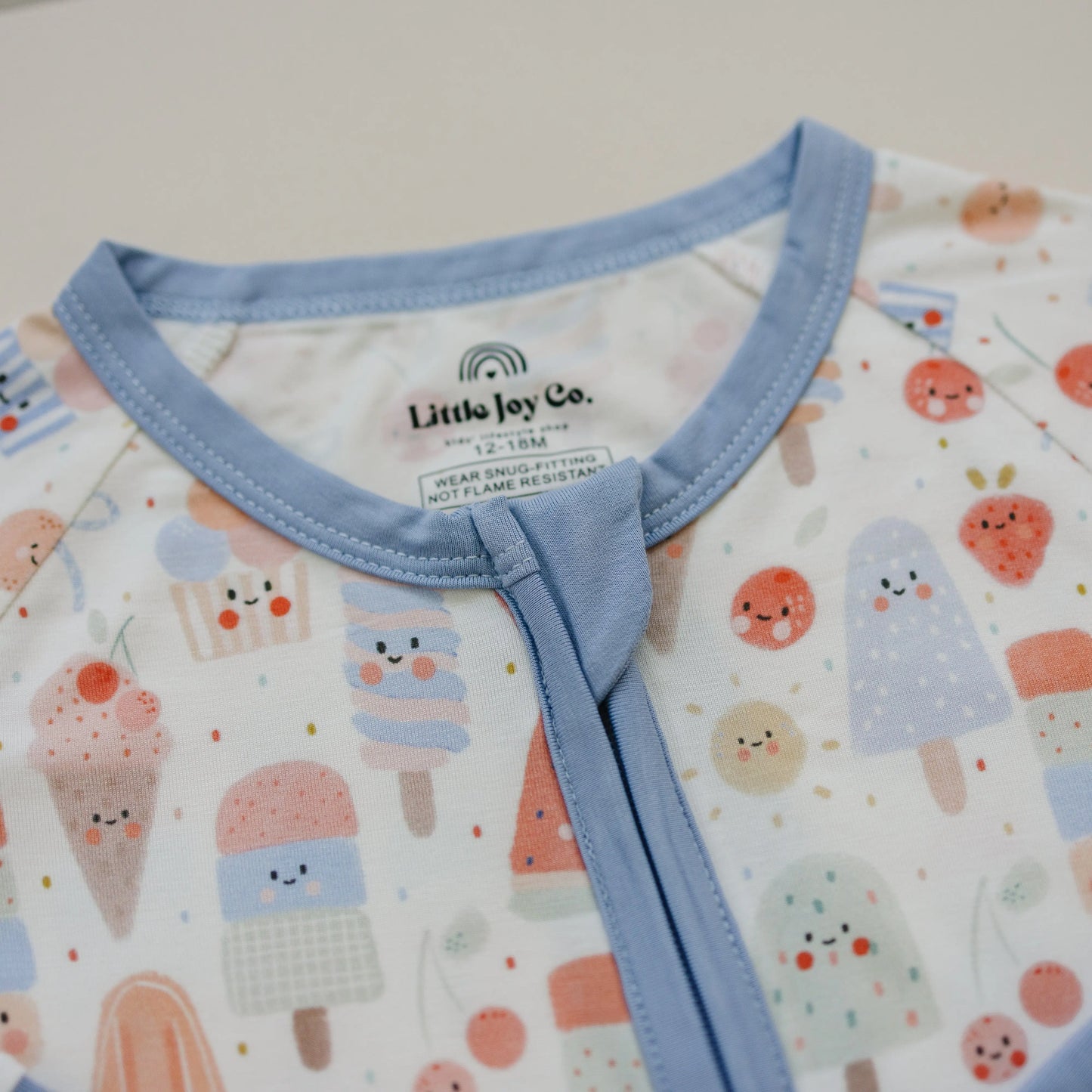 Sweet Summertime Bamboo Zippy Romper For Babies Soft Little Joy Co. Everetts Place: Online Boutique