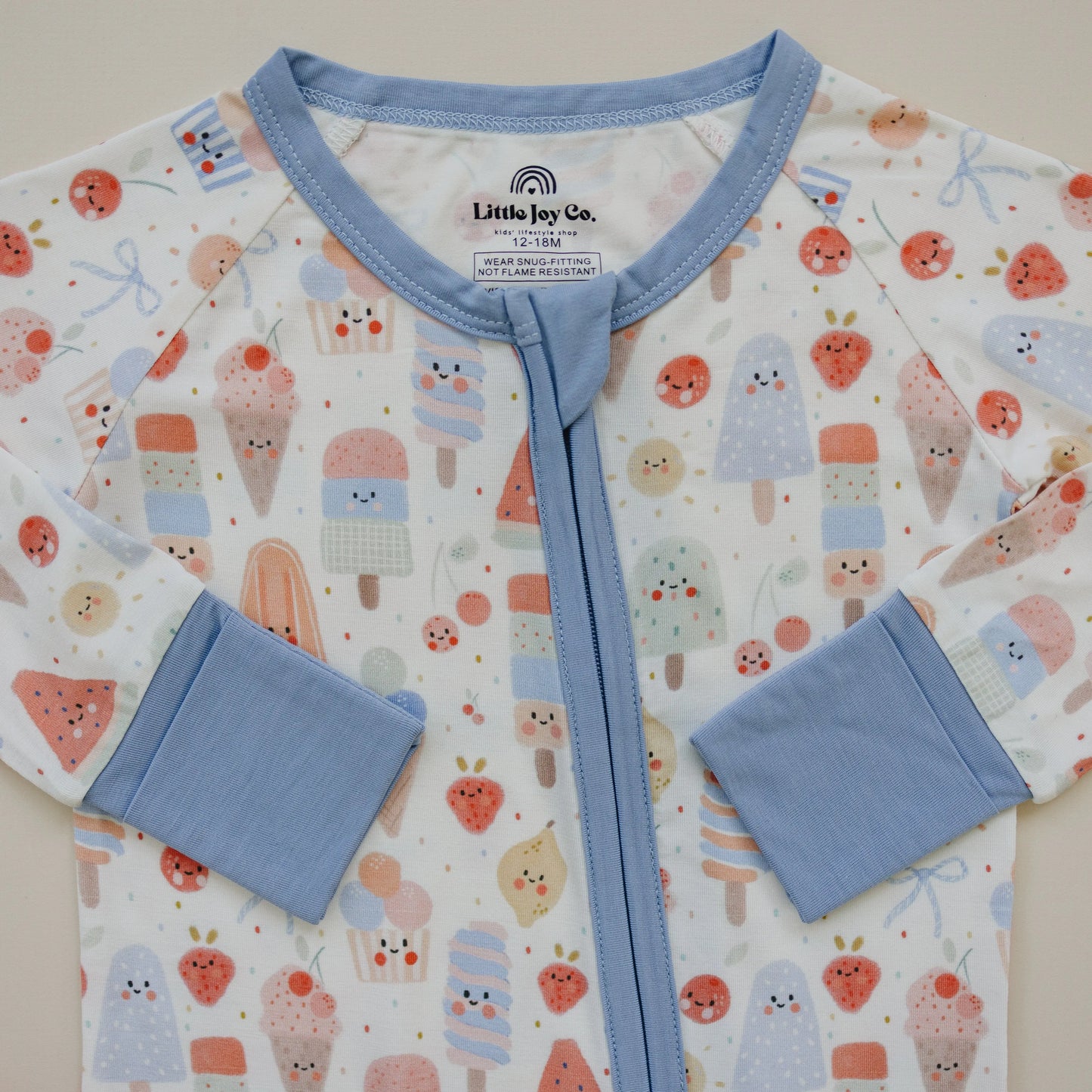 Sweet Summertime Bamboo Zippy Romper For Babies Soft Little Joy Co. Everetts Place: Online Boutique