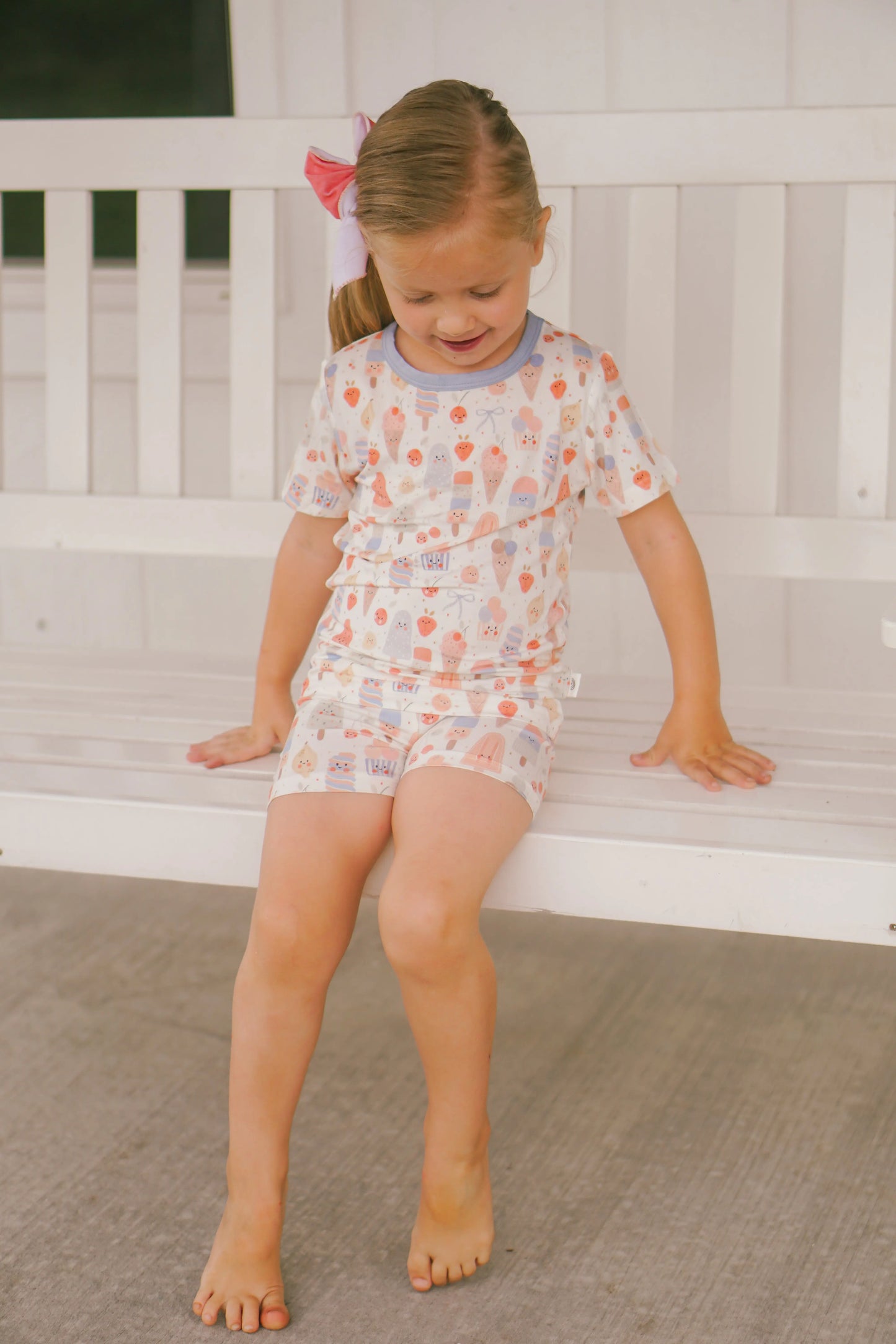 Sweet Summertime Two Piece Bamboo Pajamas for Women Little Joy Co. Everetts Place: Online Boutique