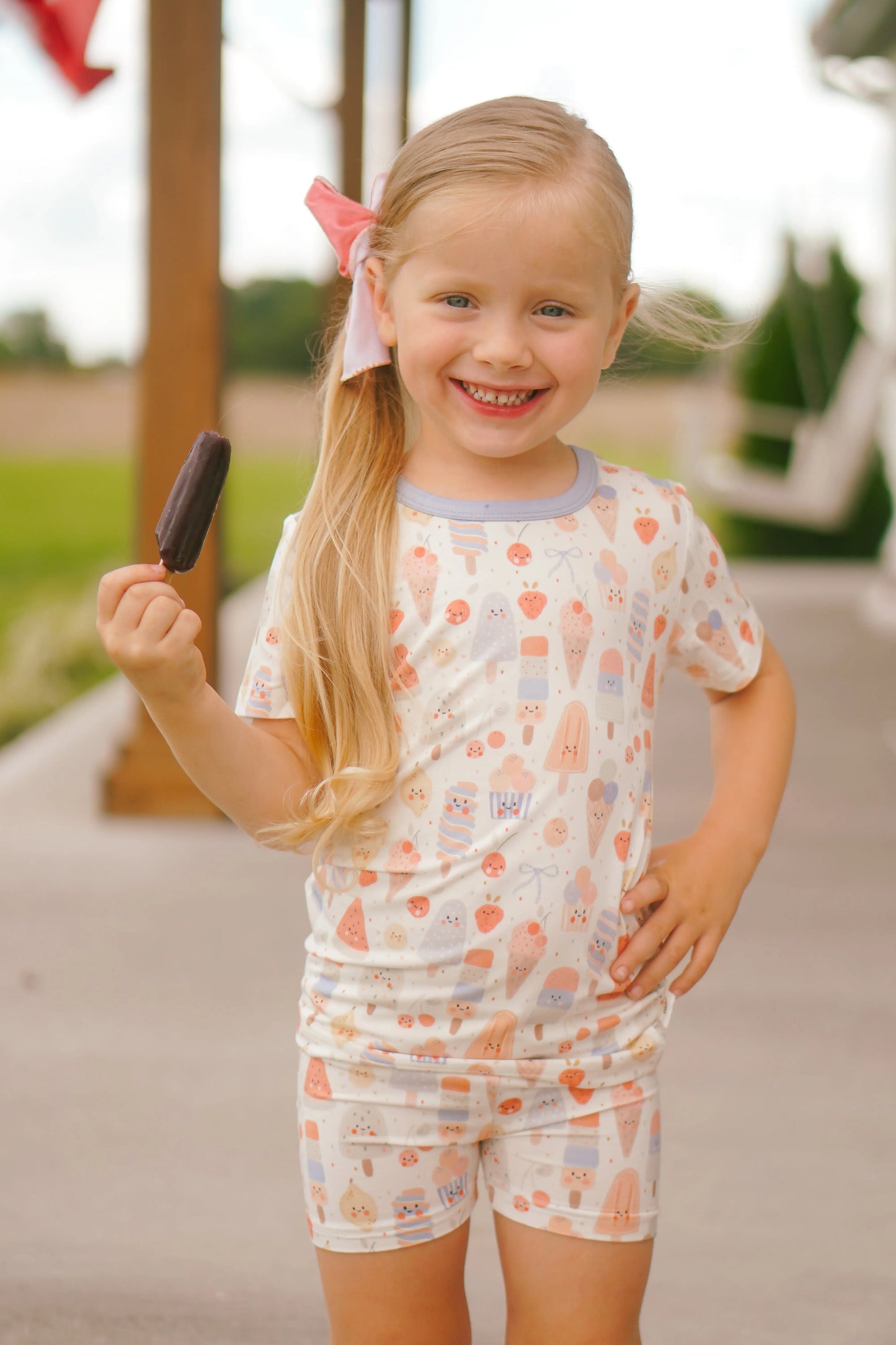 Sweet Summertime Two Piece Bamboo Pajamas for Women Little Joy Co. Everetts Place: Online Boutique