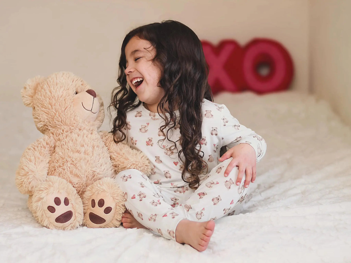 Teddy Gram 2pc Bamboo Pajamas Cozy Sleep Set For Women Little Joy Co. Everetts Place: Online Boutique