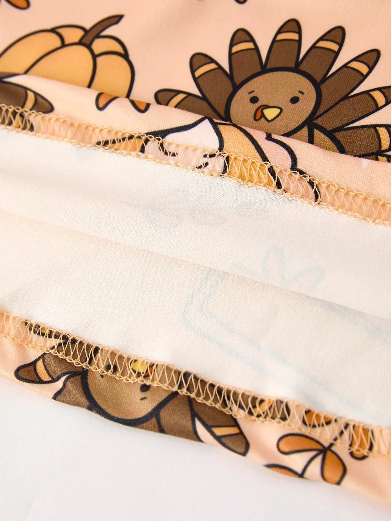 Thanksgiving Day Turkey Pie Print Ruffle Sleeve Dress for Kids Rylee Faith Designs Everetts Place: Online Boutique