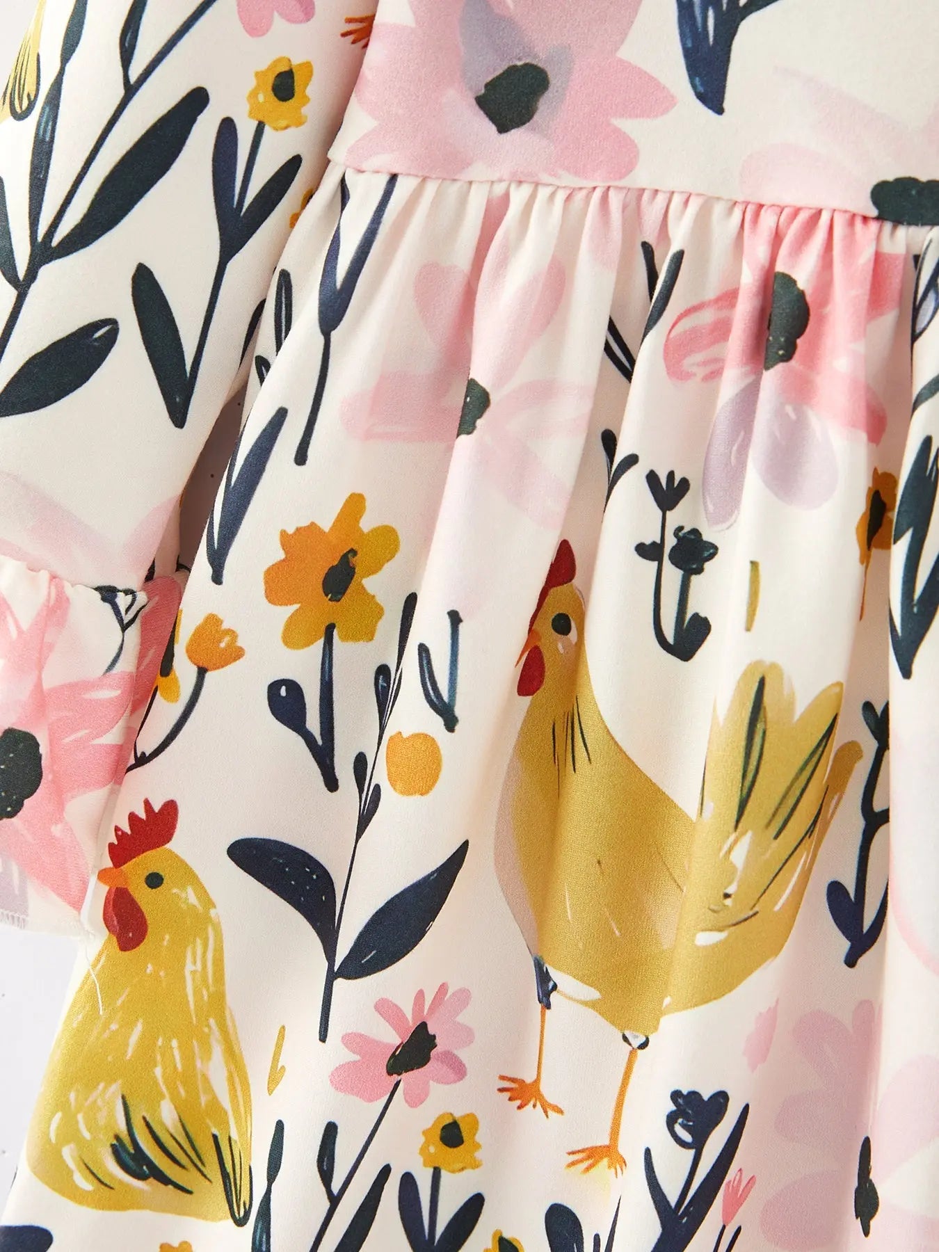 Thanksgiving Print Girls Dress for Holiday Celebrations Rylee Faith Designs Everetts Place: Online Boutique