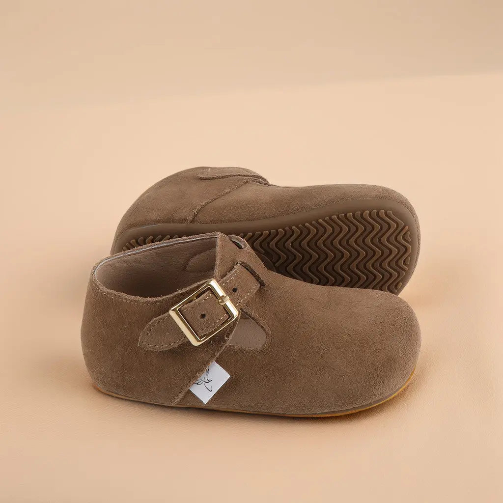 The Beck Barefoot Friendly Clog For Growing Feet With Soft Oiled Leather And Adjustable Strap Little Love Bug Co. Everetts Place: Online Boutique 54.99