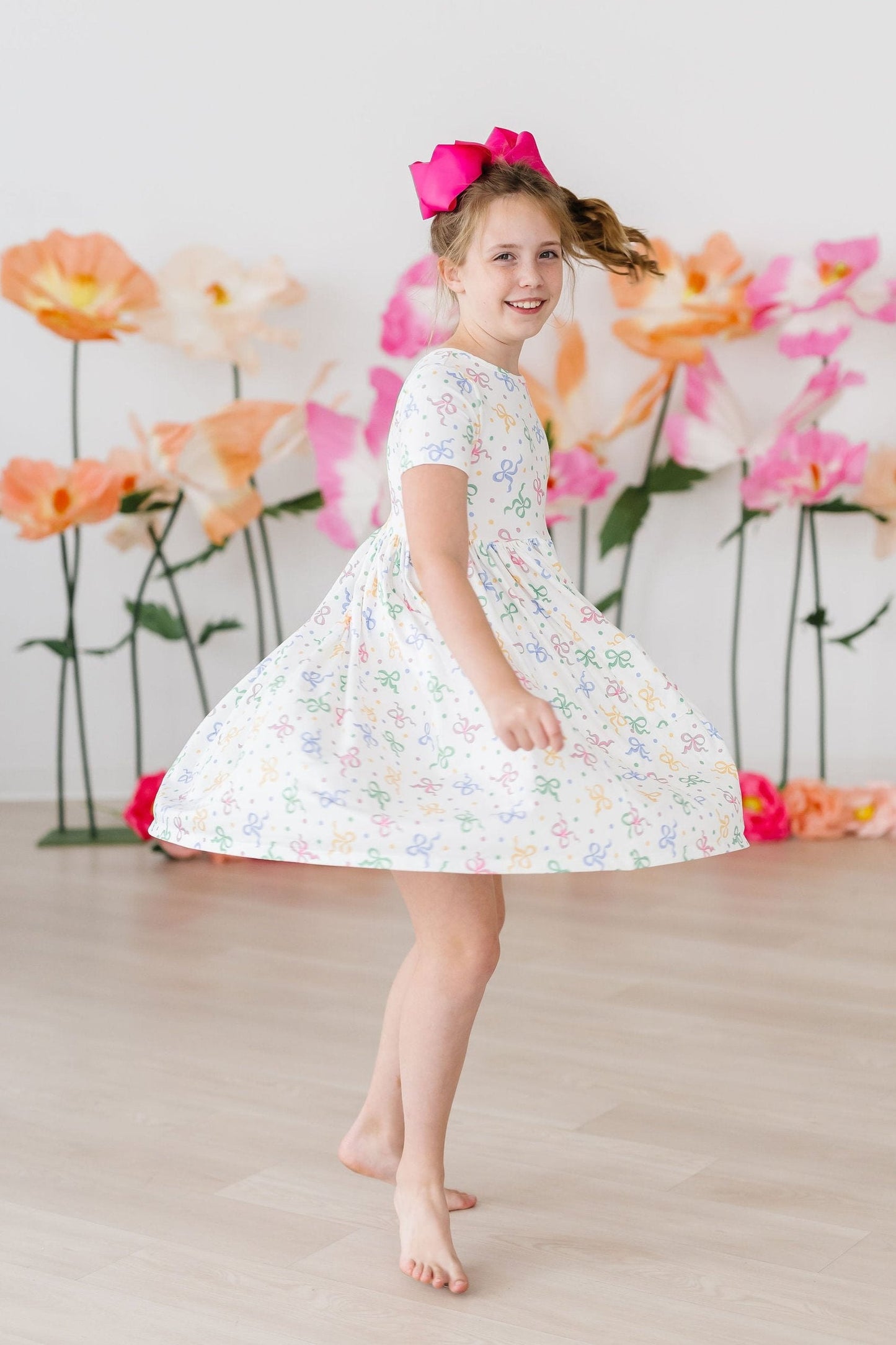 Mila & Rose ® Mila Rose Tied In Love Pocket Twirl Short Sleeve Dress - Apparel & Accessories > Clothing > Dresses Twirl Pocket Dress S/S