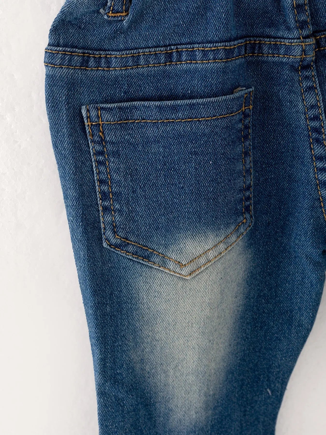 Tight Layer Bell Bottoms Denim Jeans Pants with Elastic Waist Rylee Faith Designs Everetts Place: Online Boutique