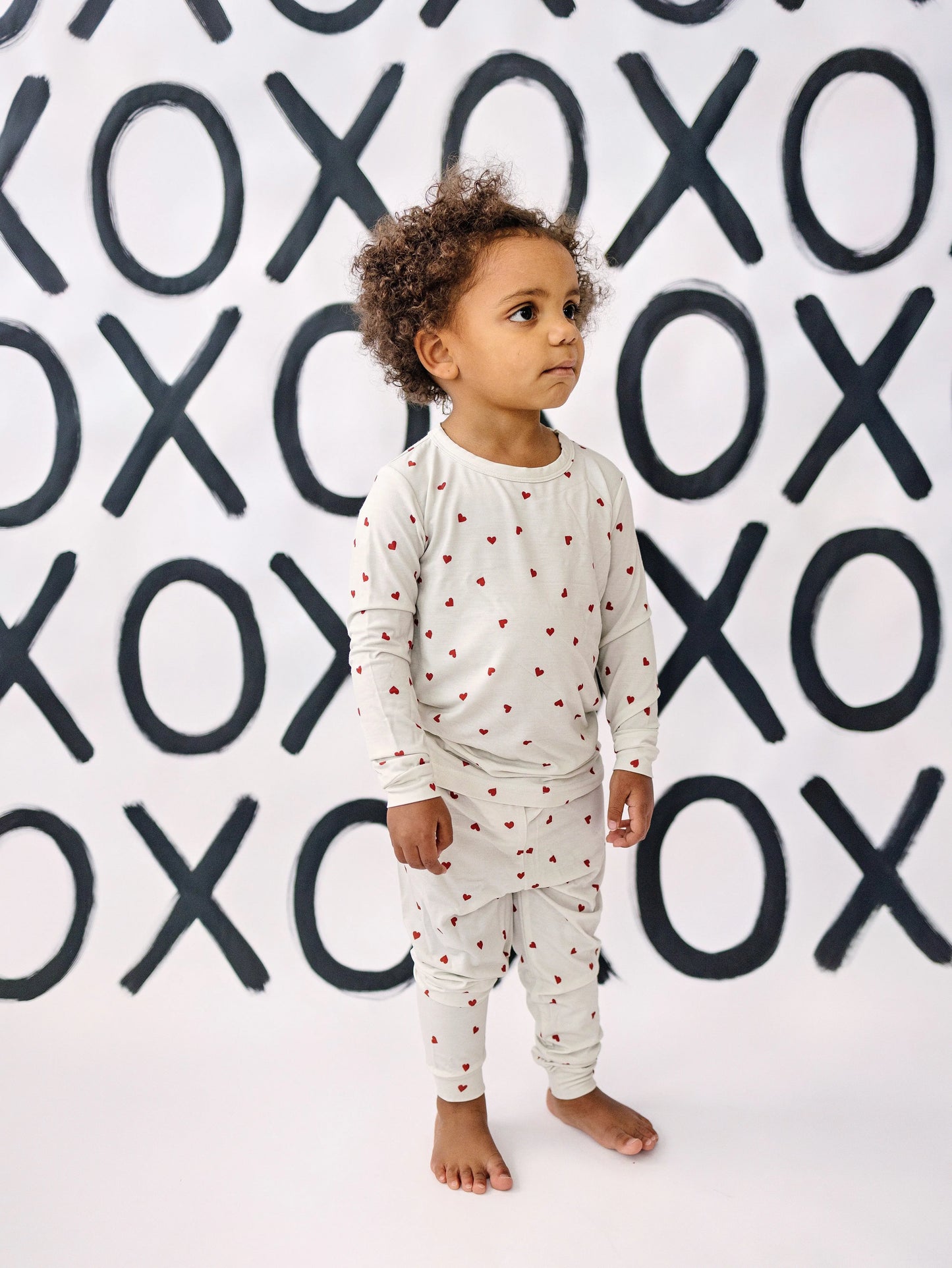 Tiny Hearts 2Pc Bamboo Pajamas Set For Kids Soft Sleepwear Little Joy Co. Everetts Place: Online Boutique