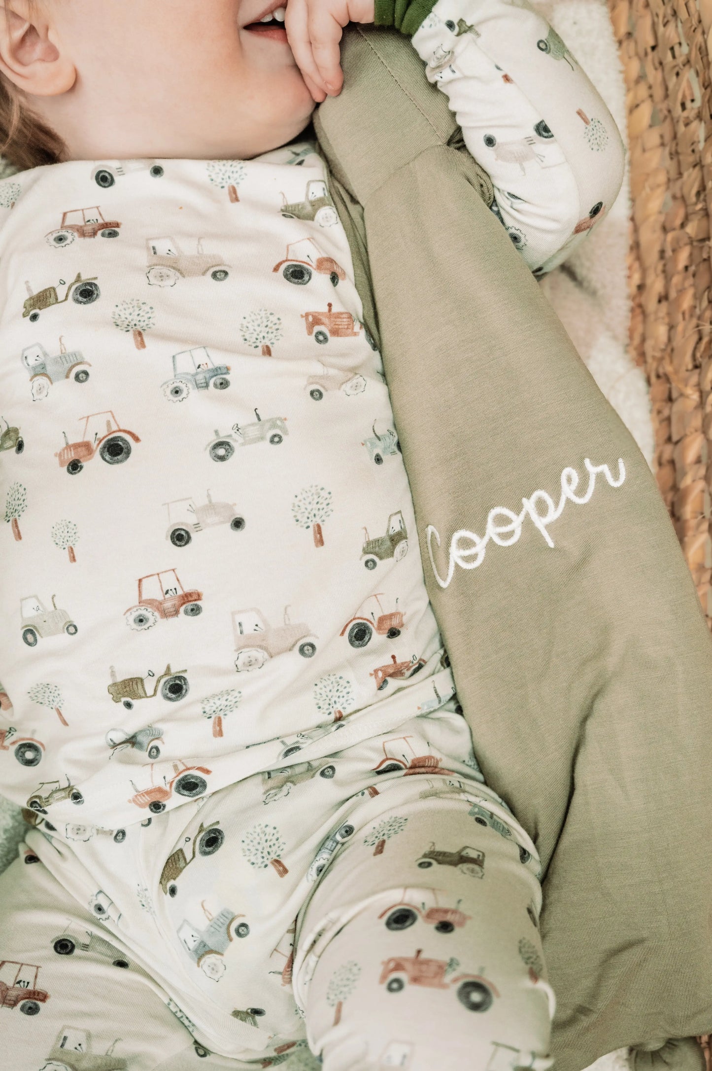 Tiny Tractors 2pc Bamboo Pajamas Breathable for Kids Little Joy Co. Everetts Place: Online Boutique