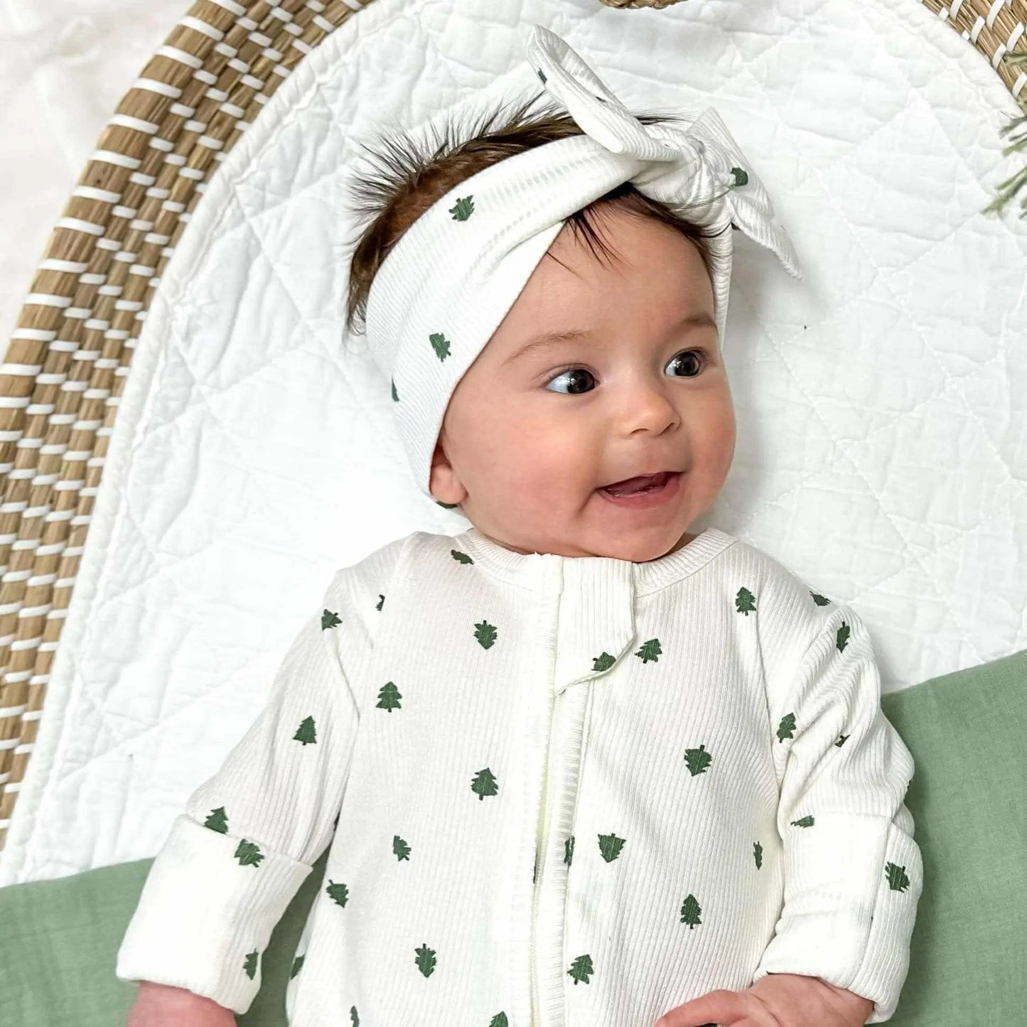 Tiny Trees Ribbed Bamboo Headband for Babies and Toddlers Little Joy Co. Everetts Place: Online Boutique