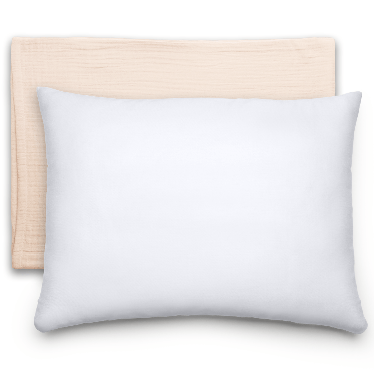 Toddler Pillows With Soft Muslin Pillowcase Cream Set - Everetts Place Boutique -