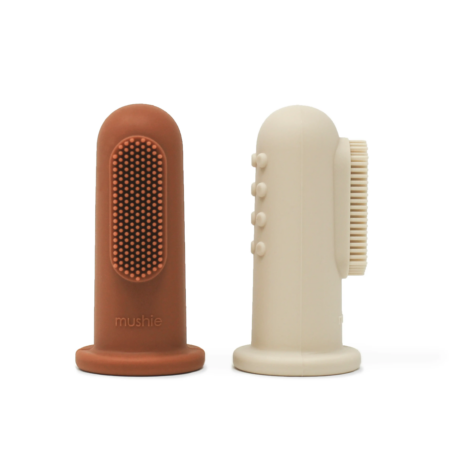 Finger Toothbrush for Babies BPA Free and Chemical Free Food Grade Silicone Teething Relief Mushie