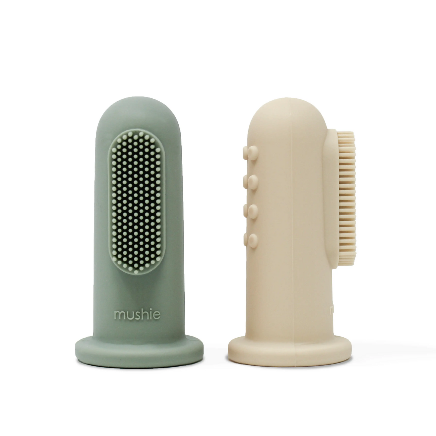 Finger Toothbrush for Babies BPA Free and Chemical Free Food Grade Silicone Teething Relief Mushie